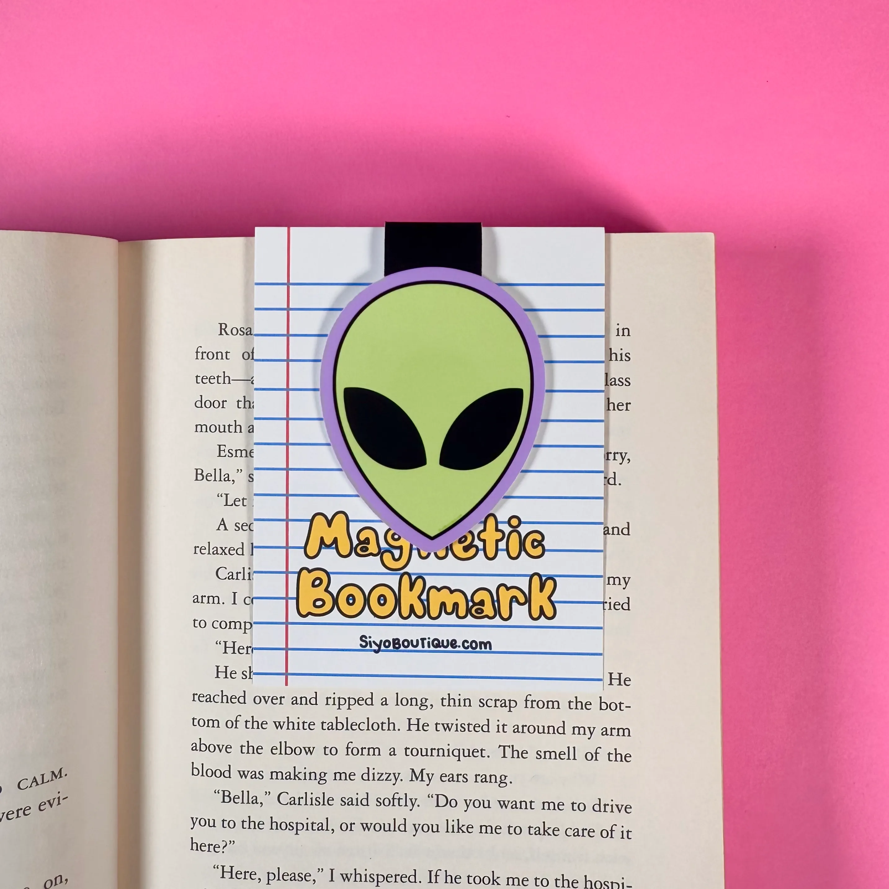 Alien Head Magnetic Bookmark - Nostalgic Bookmark