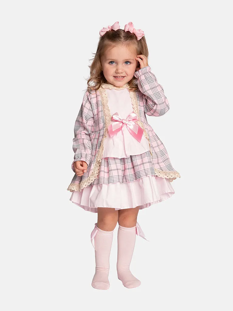 Baby Girl Alice Collection Tartan Dress - Pink