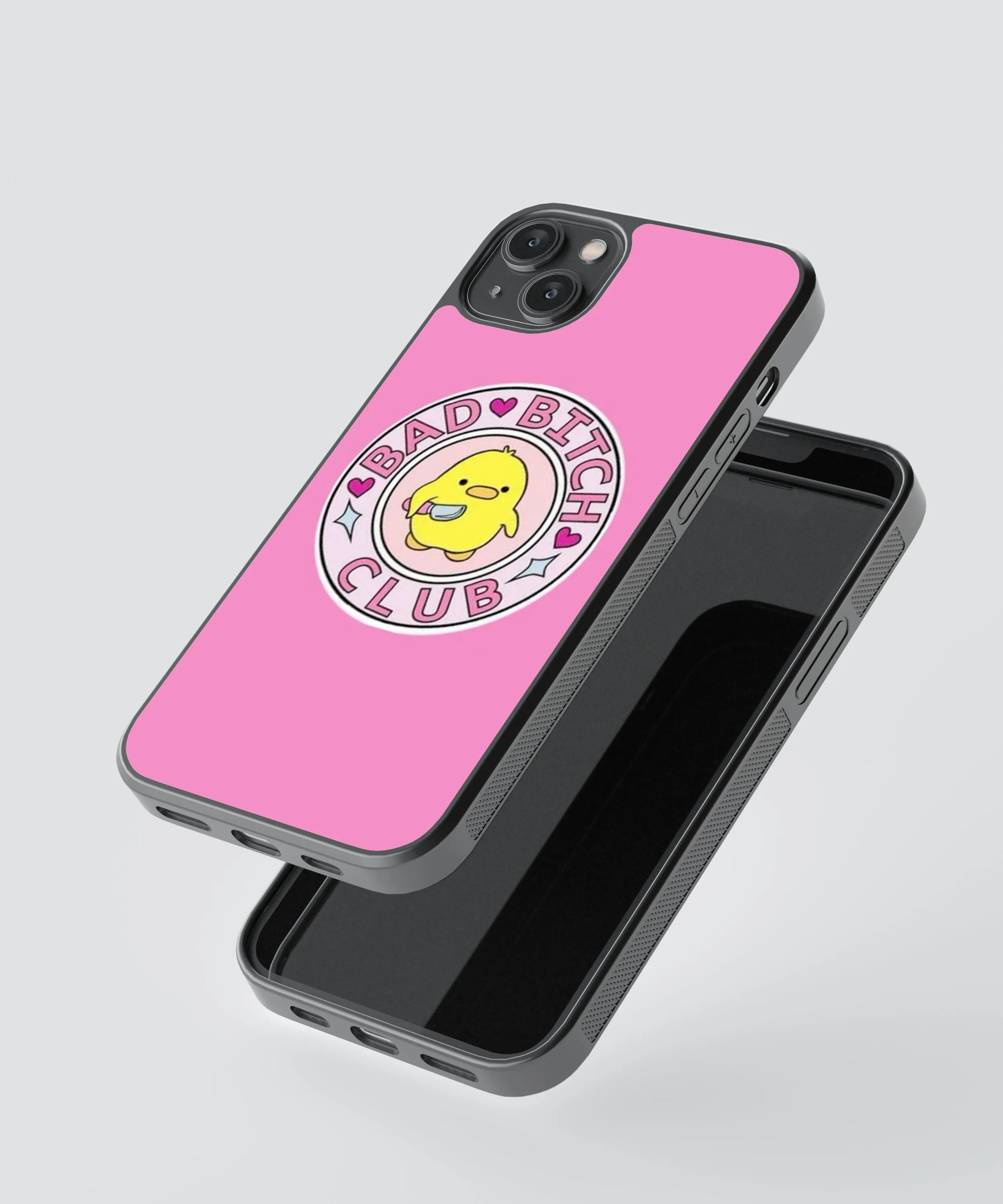 Bad B Club Y2K Glass Phone Case Cover