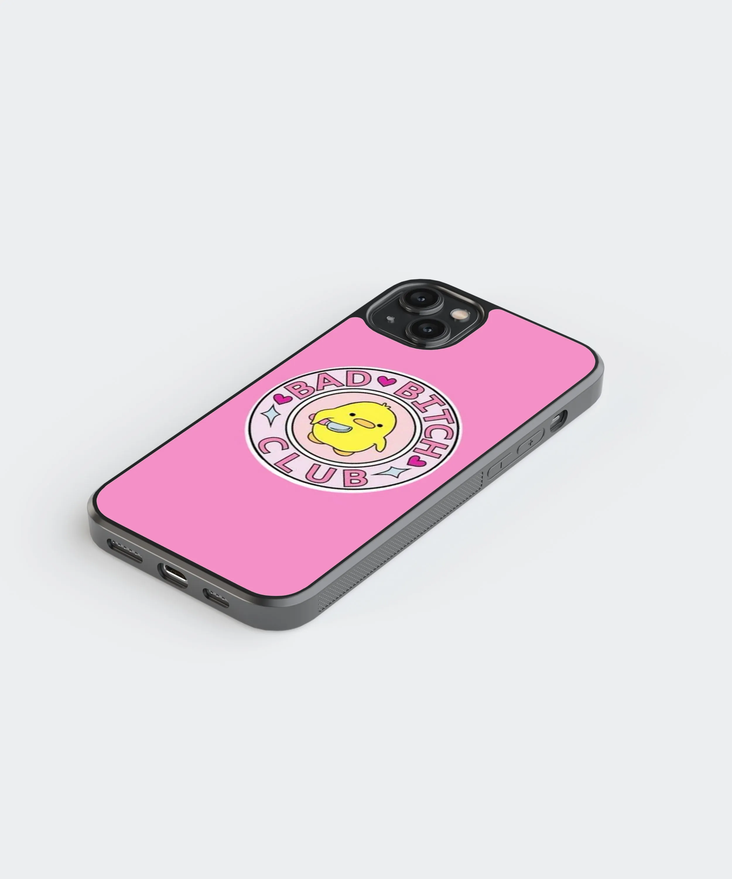 Bad B Club Y2K Glass Phone Case Cover
