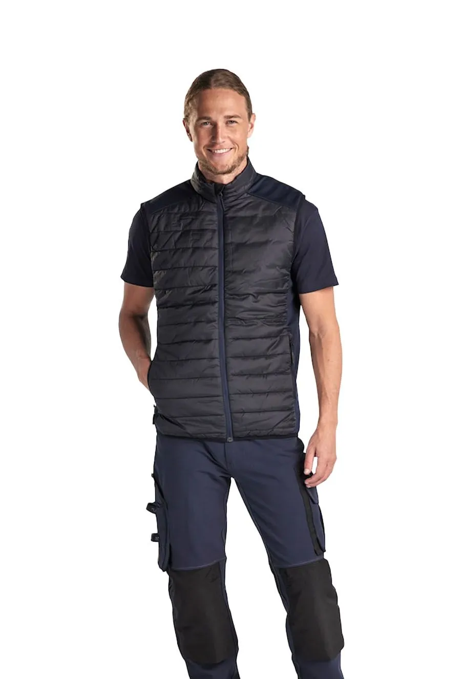 Bl&#xE5;kl&#xE4;der&#x20;Work&#x20;Vest&#x20;Lined&#x20;3863&#x20;Black&#x20;Navy