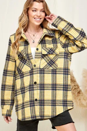 Breckenridge Shacket in Yellow