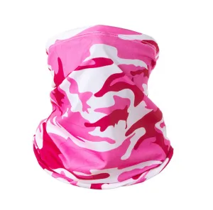 Camouflage Rose Red Faceguard Anti Pollution Scarf Face Cover