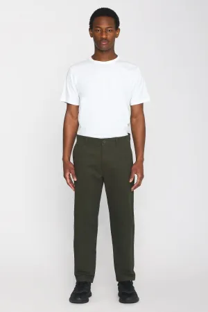 Chuck Regular Fit Chino Twill Green Pants Knowledge Cotton Apparel