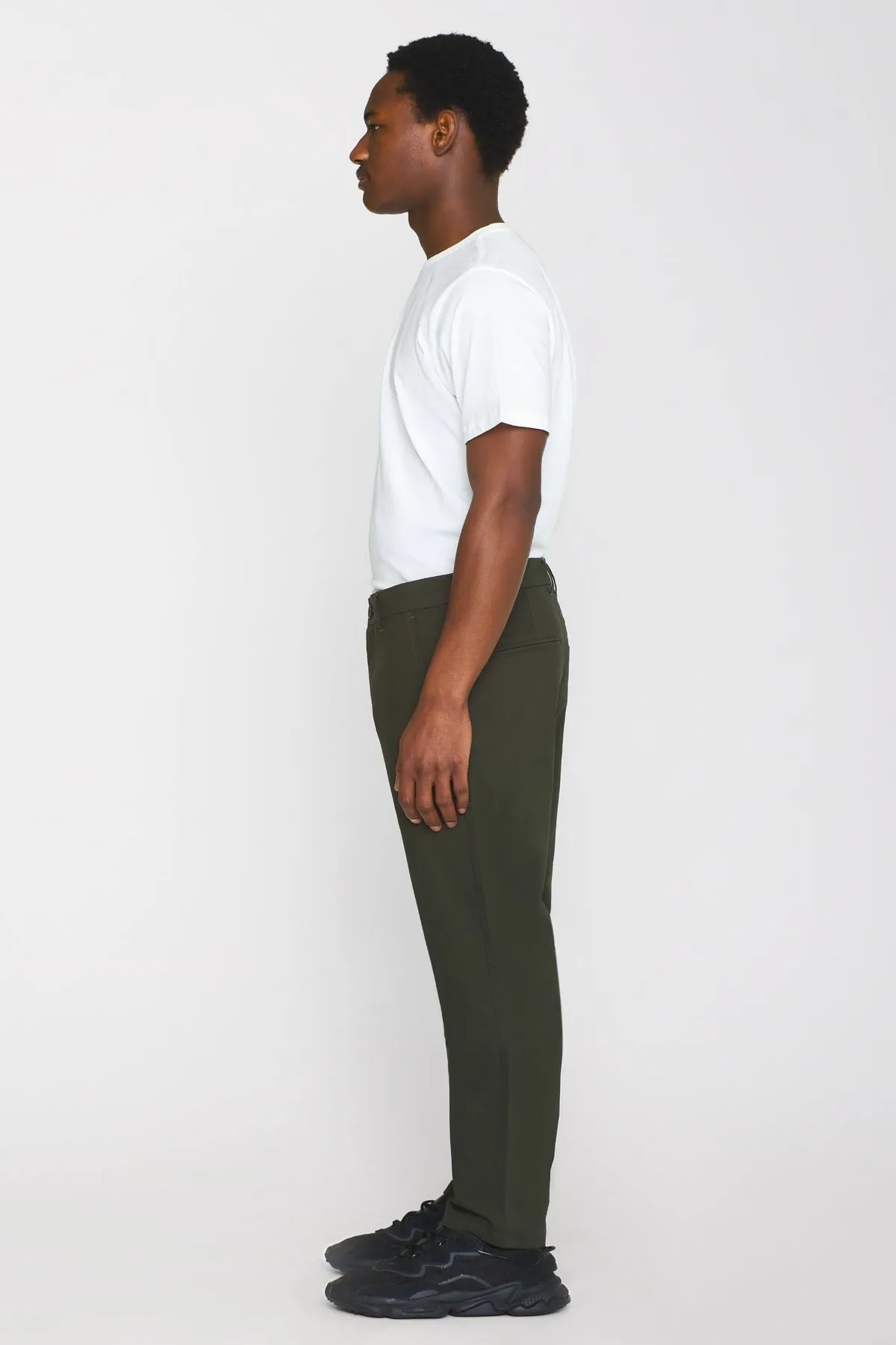 Chuck Regular Fit Chino Twill Green Pants Knowledge Cotton Apparel
