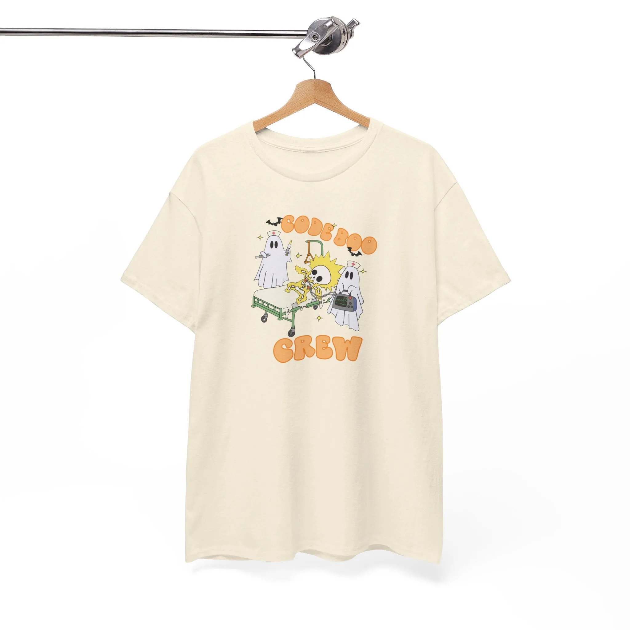 Code Boo Crew, Pediatric Halloween Unisex Heavy Cotton Tee