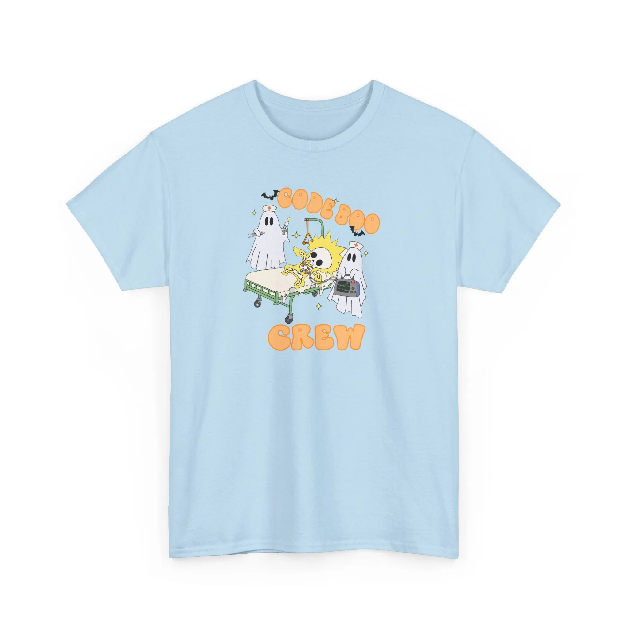Code Boo Crew, Pediatric Halloween Unisex Heavy Cotton Tee