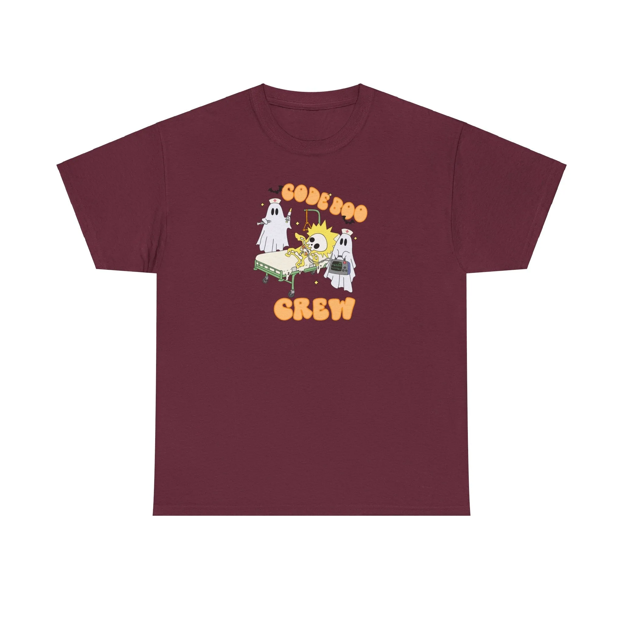 Code Boo Crew, Pediatric Halloween Unisex Heavy Cotton Tee