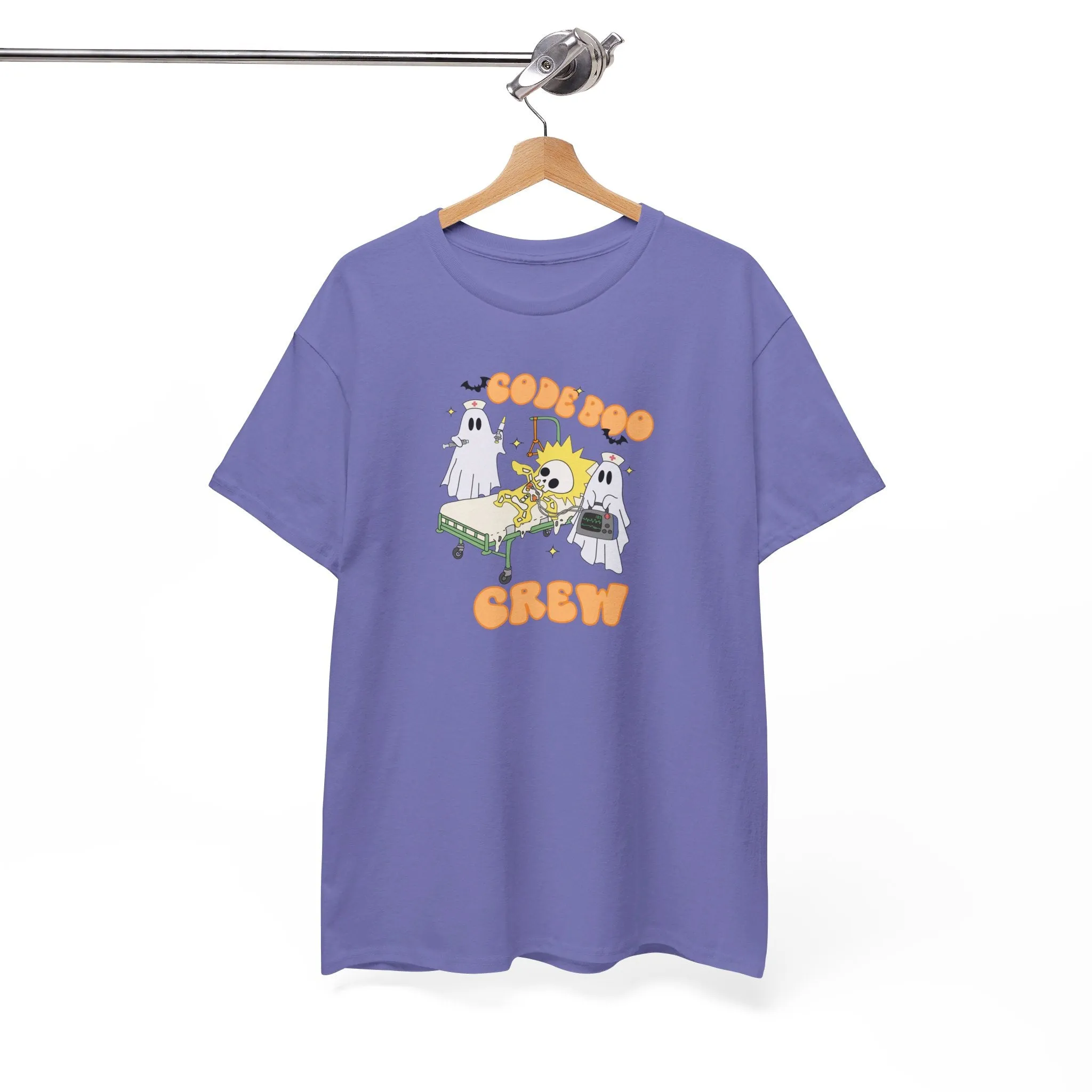 Code Boo Crew, Pediatric Halloween Unisex Heavy Cotton Tee