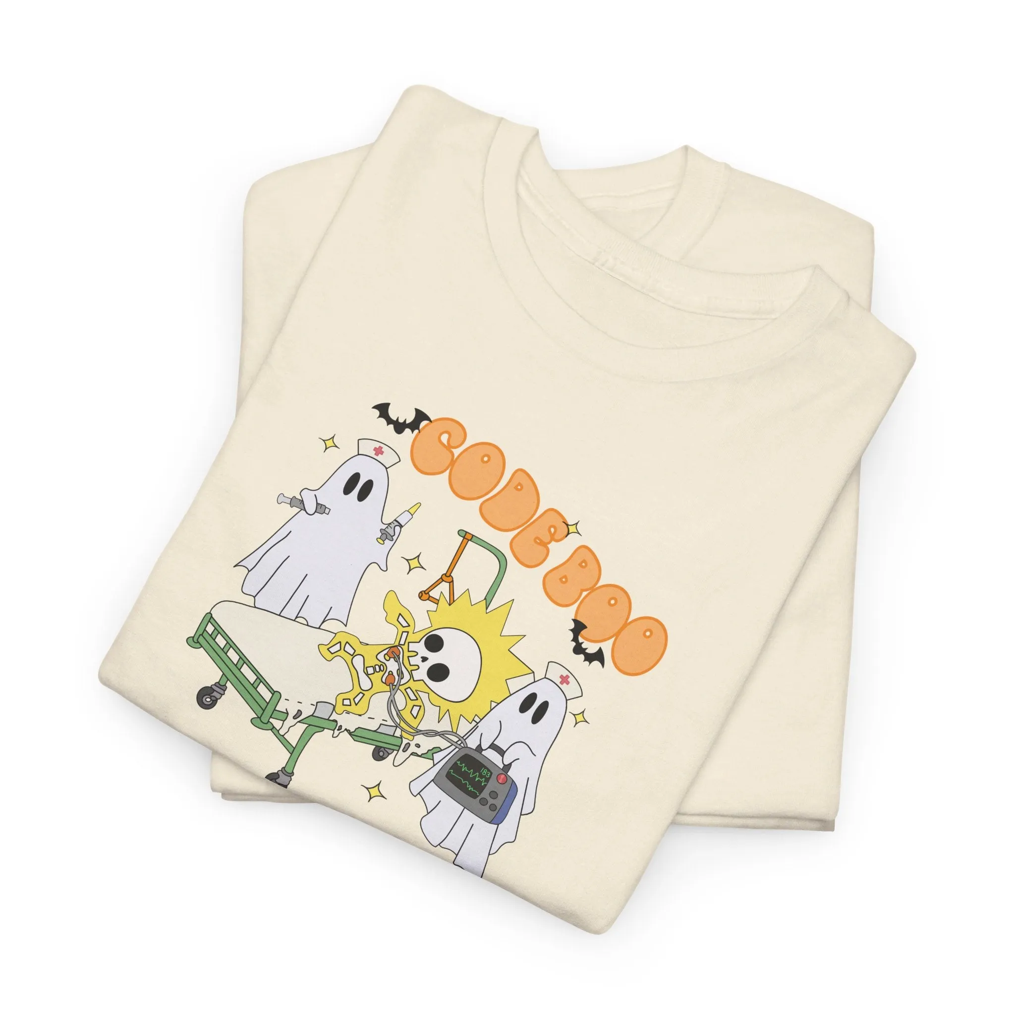 Code Boo Crew, Pediatric Halloween Unisex Heavy Cotton Tee