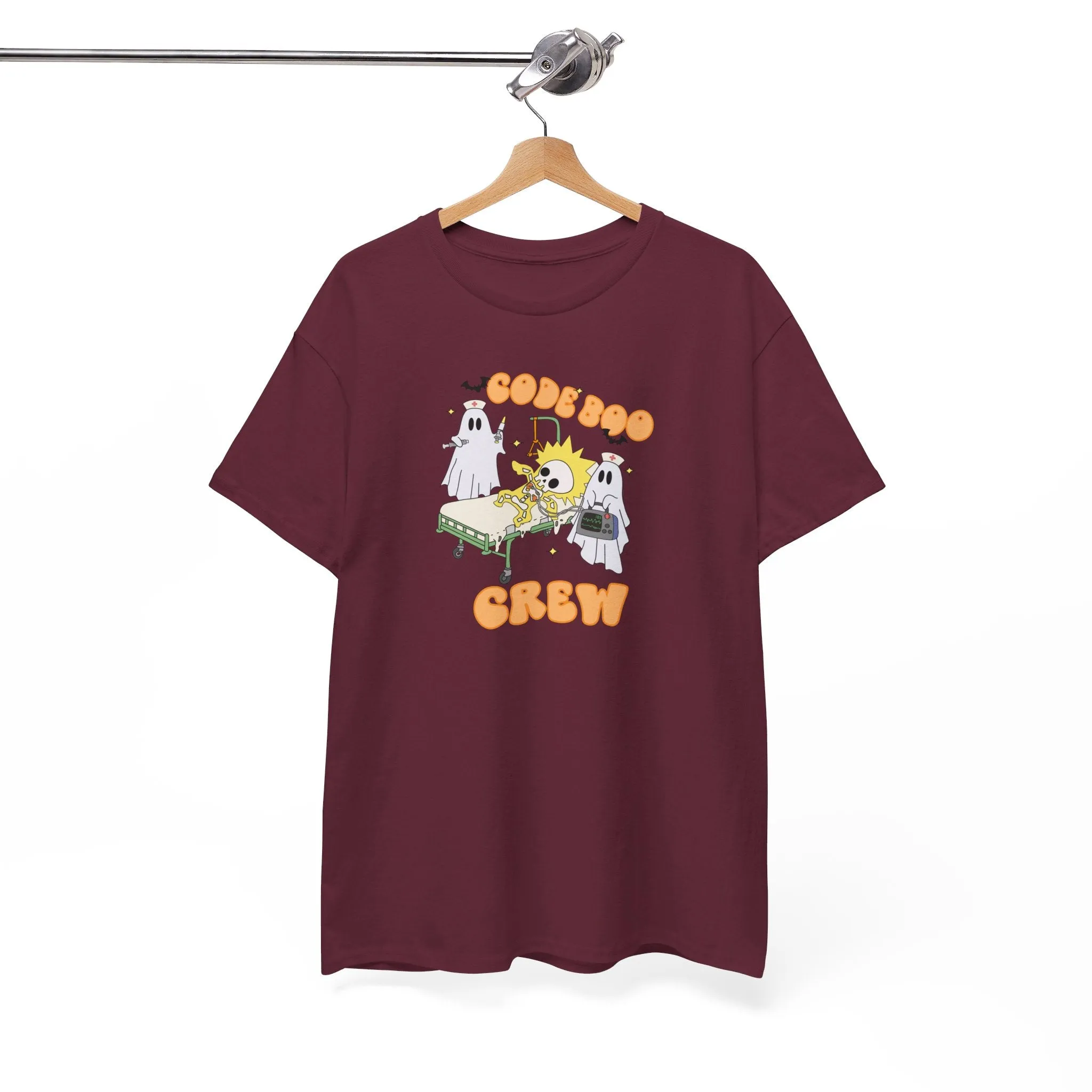 Code Boo Crew, Pediatric Halloween Unisex Heavy Cotton Tee