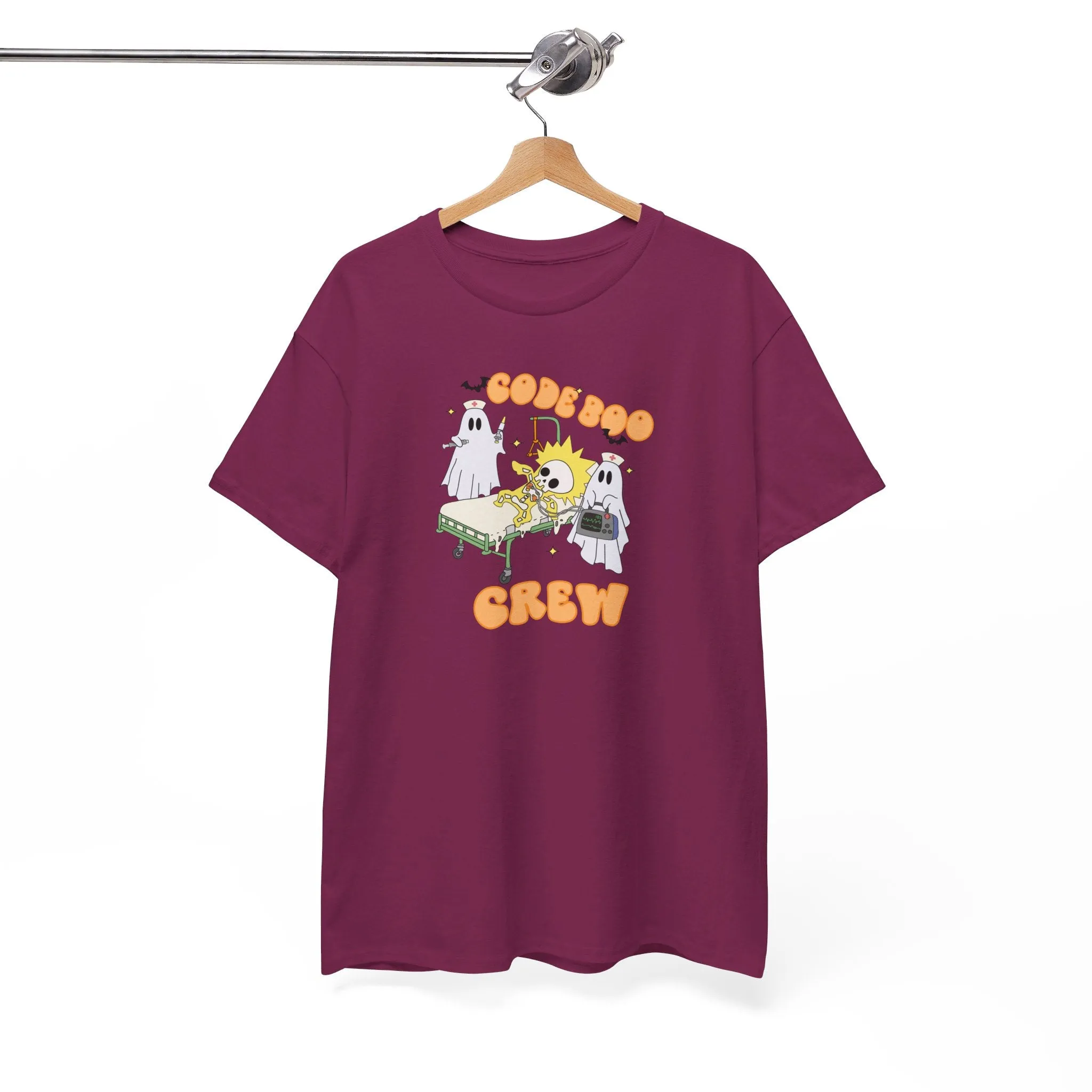 Code Boo Crew, Pediatric Halloween Unisex Heavy Cotton Tee
