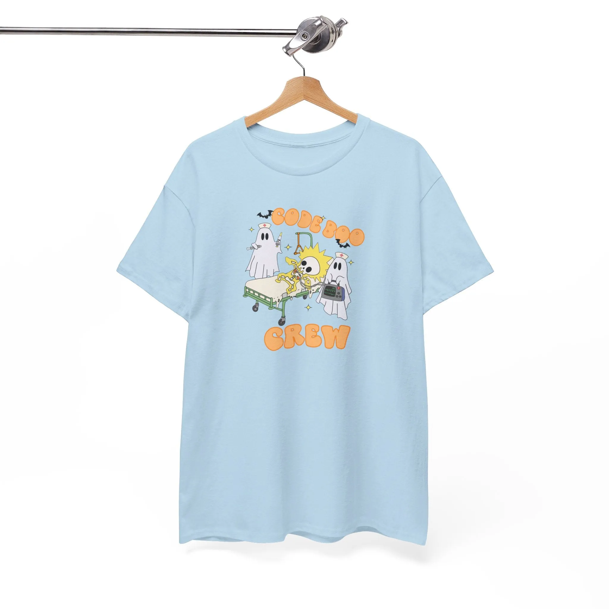 Code Boo Crew, Pediatric Halloween Unisex Heavy Cotton Tee