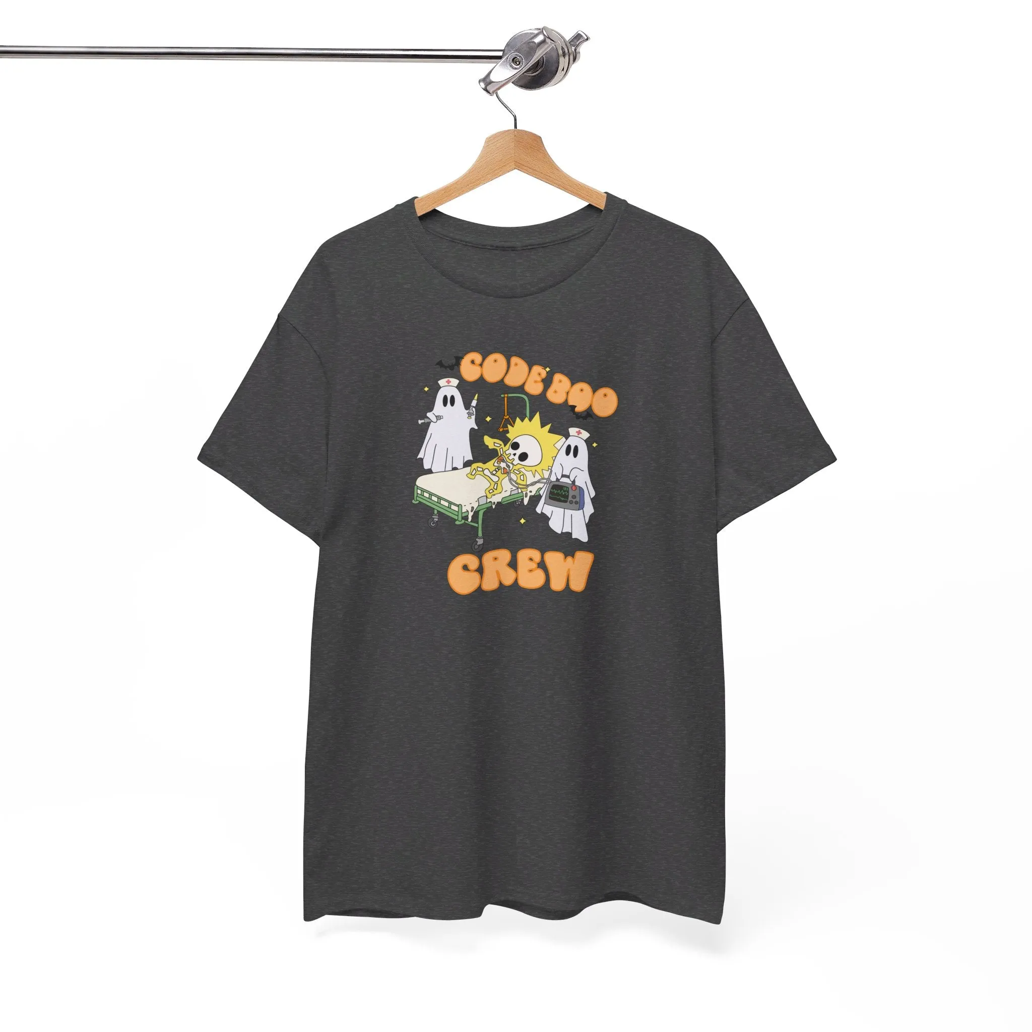 Code Boo Crew, Pediatric Halloween Unisex Heavy Cotton Tee