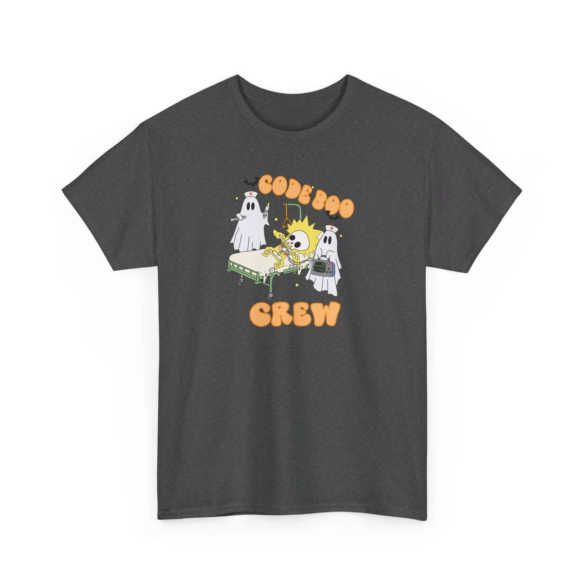 Code Boo Crew, Pediatric Halloween Unisex Heavy Cotton Tee