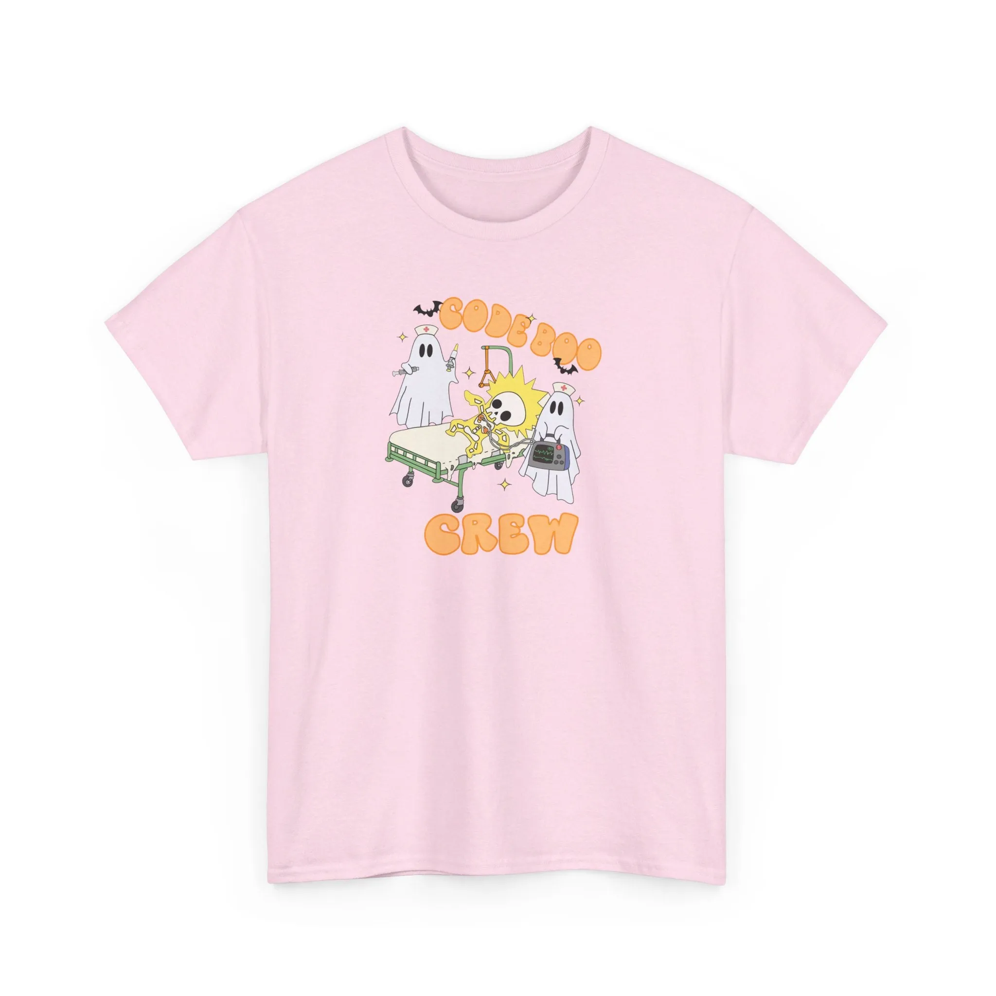 Code Boo Crew, Pediatric Halloween Unisex Heavy Cotton Tee