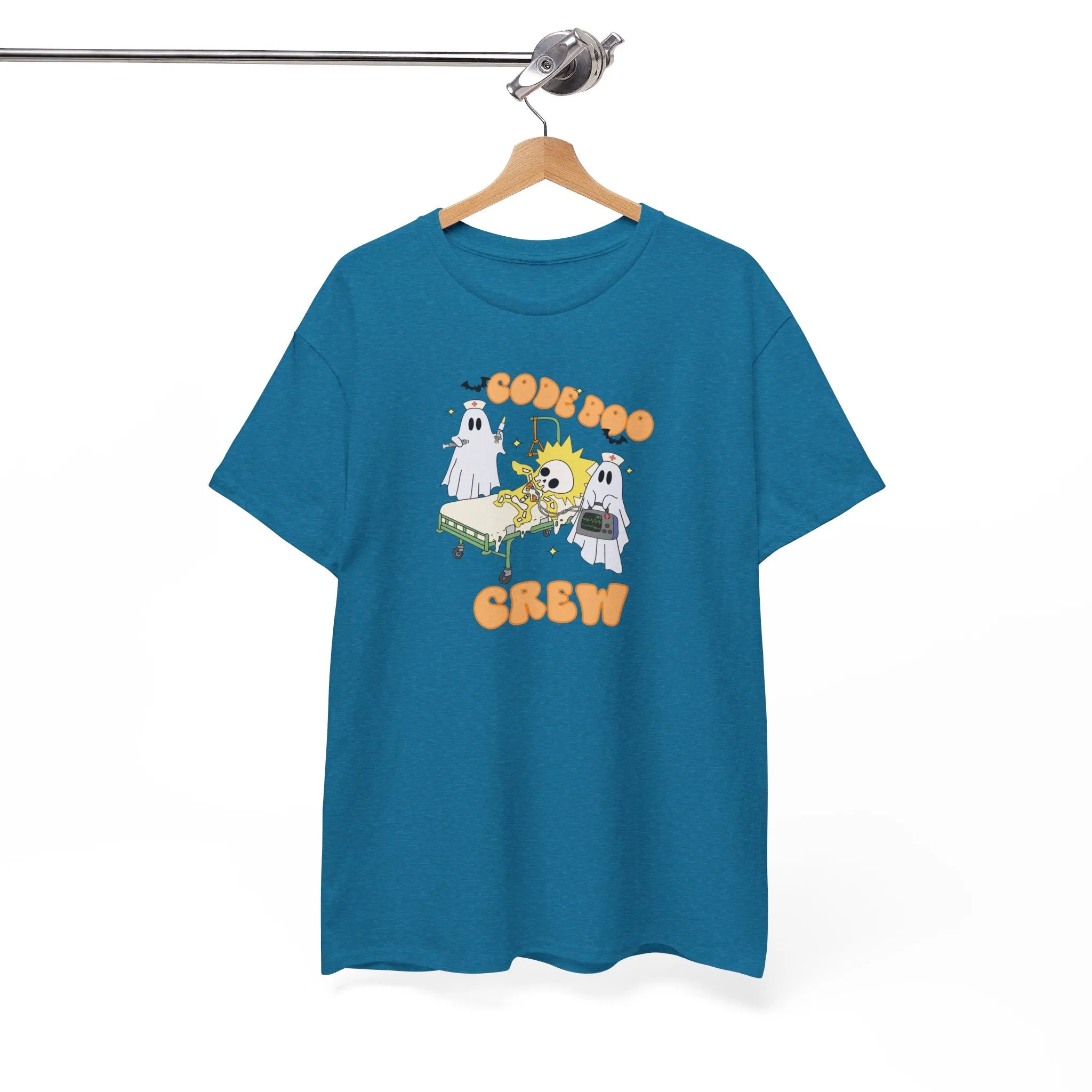 Code Boo Crew, Pediatric Halloween Unisex Heavy Cotton Tee