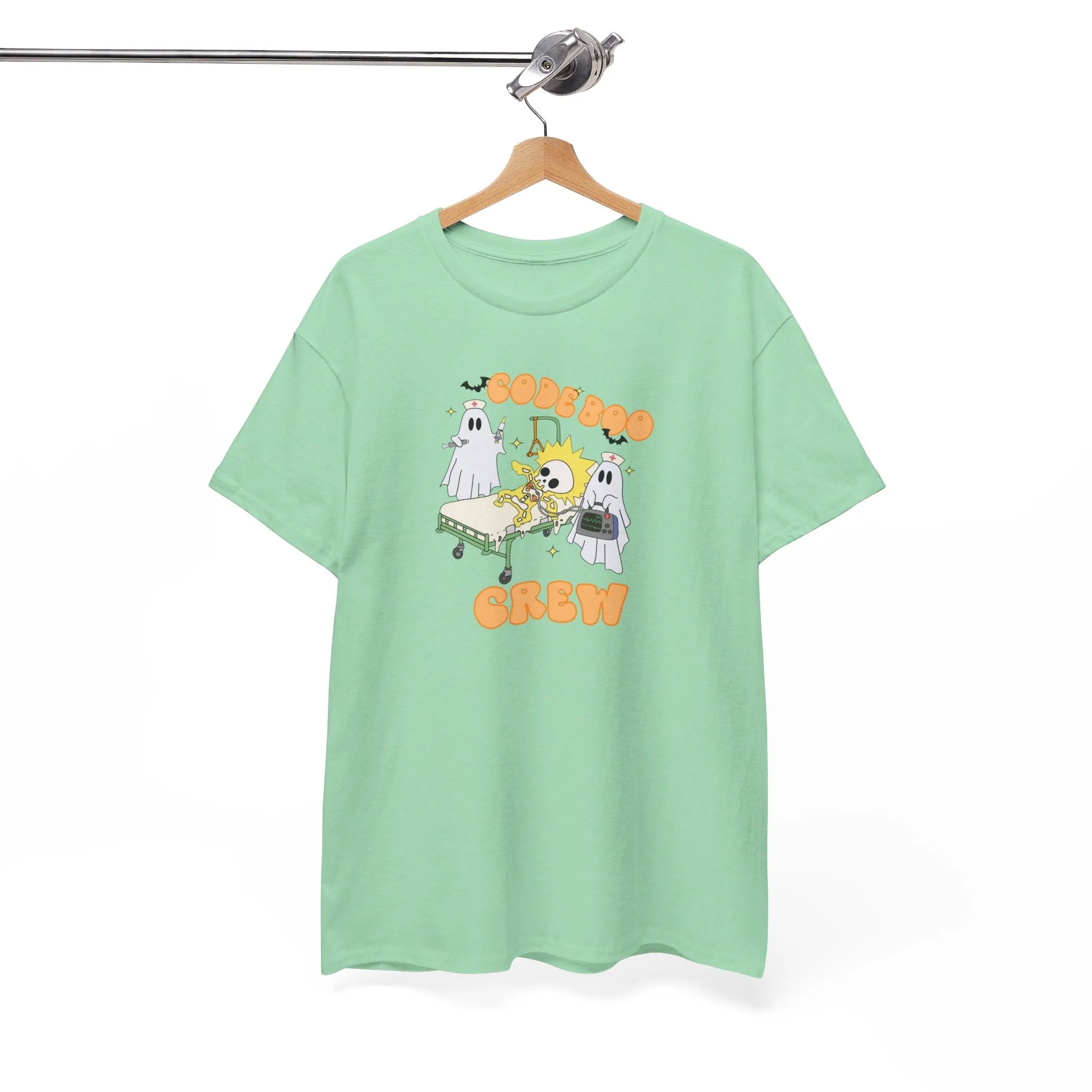 Code Boo Crew, Pediatric Halloween Unisex Heavy Cotton Tee