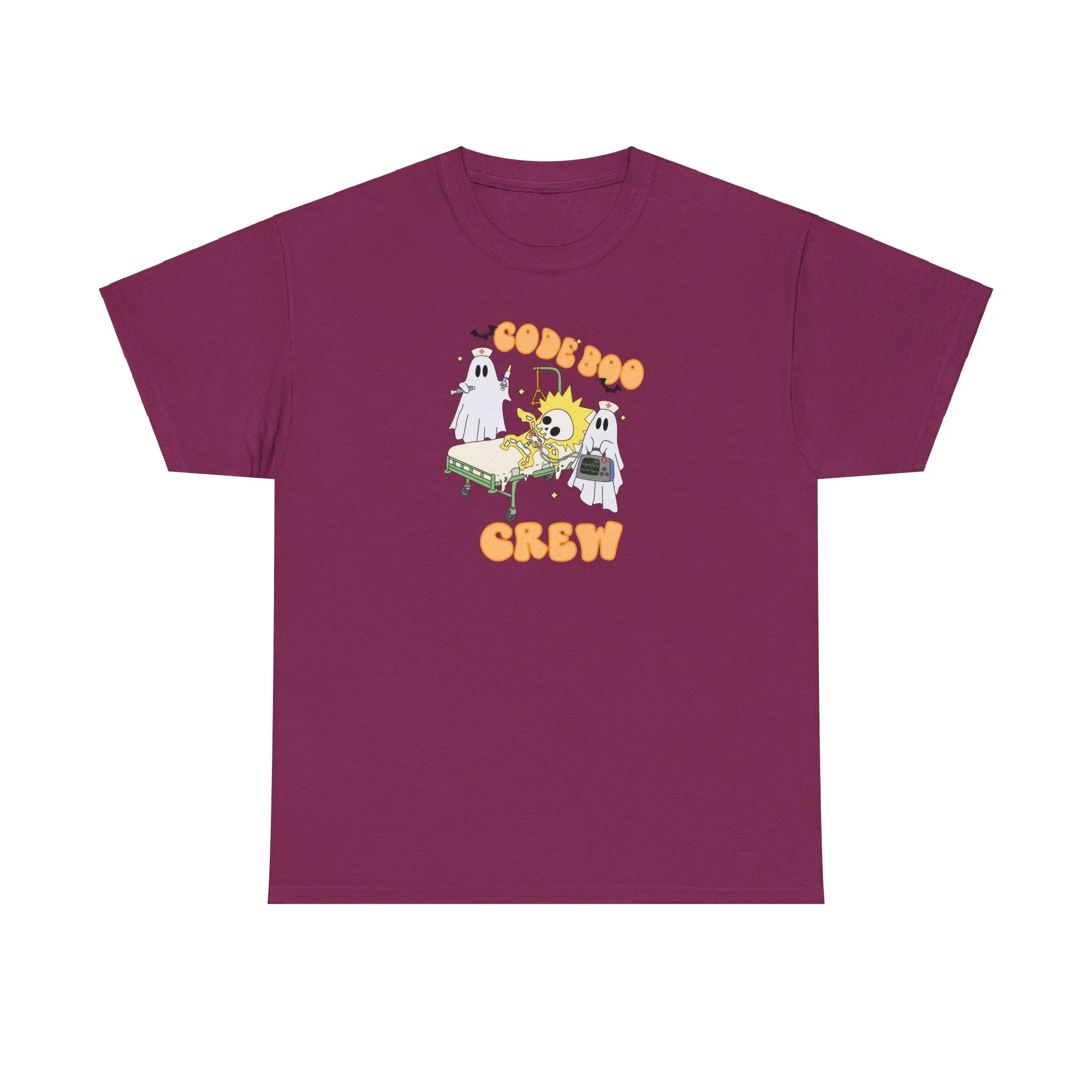 Code Boo Crew, Pediatric Halloween Unisex Heavy Cotton Tee