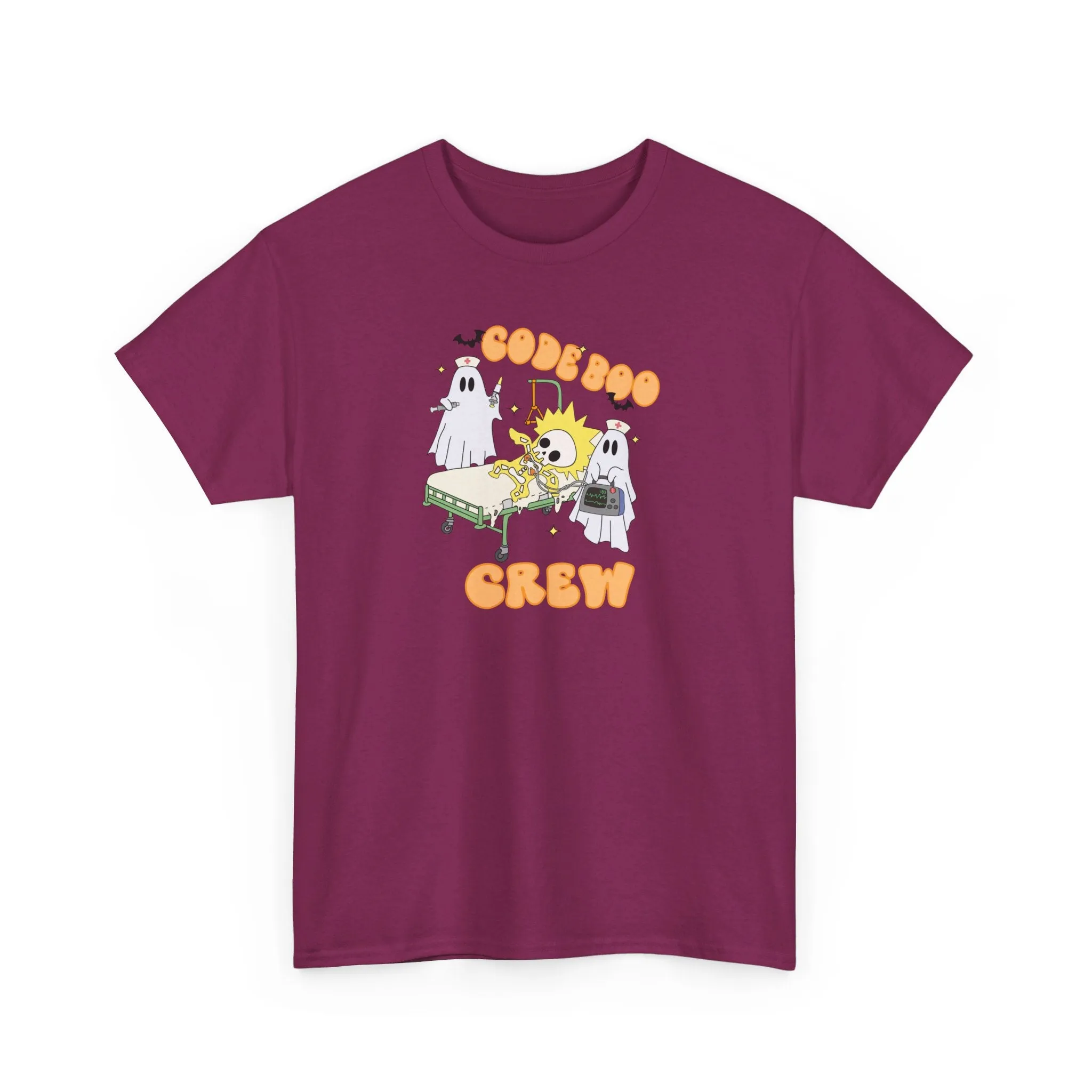Code Boo Crew, Pediatric Halloween Unisex Heavy Cotton Tee