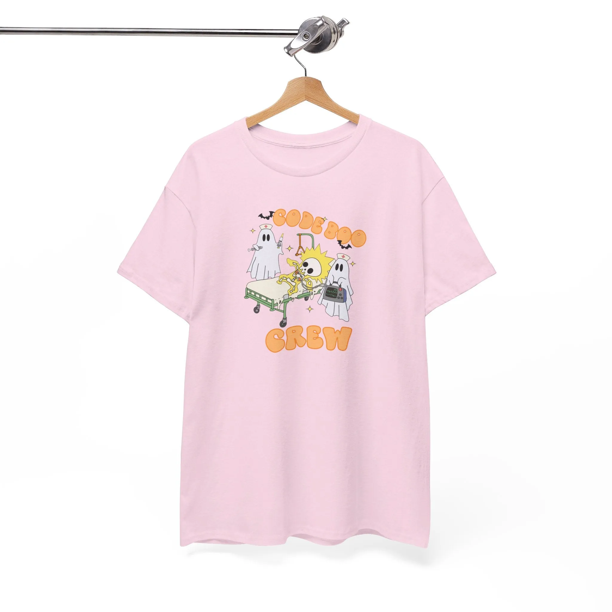 Code Boo Crew, Pediatric Halloween Unisex Heavy Cotton Tee