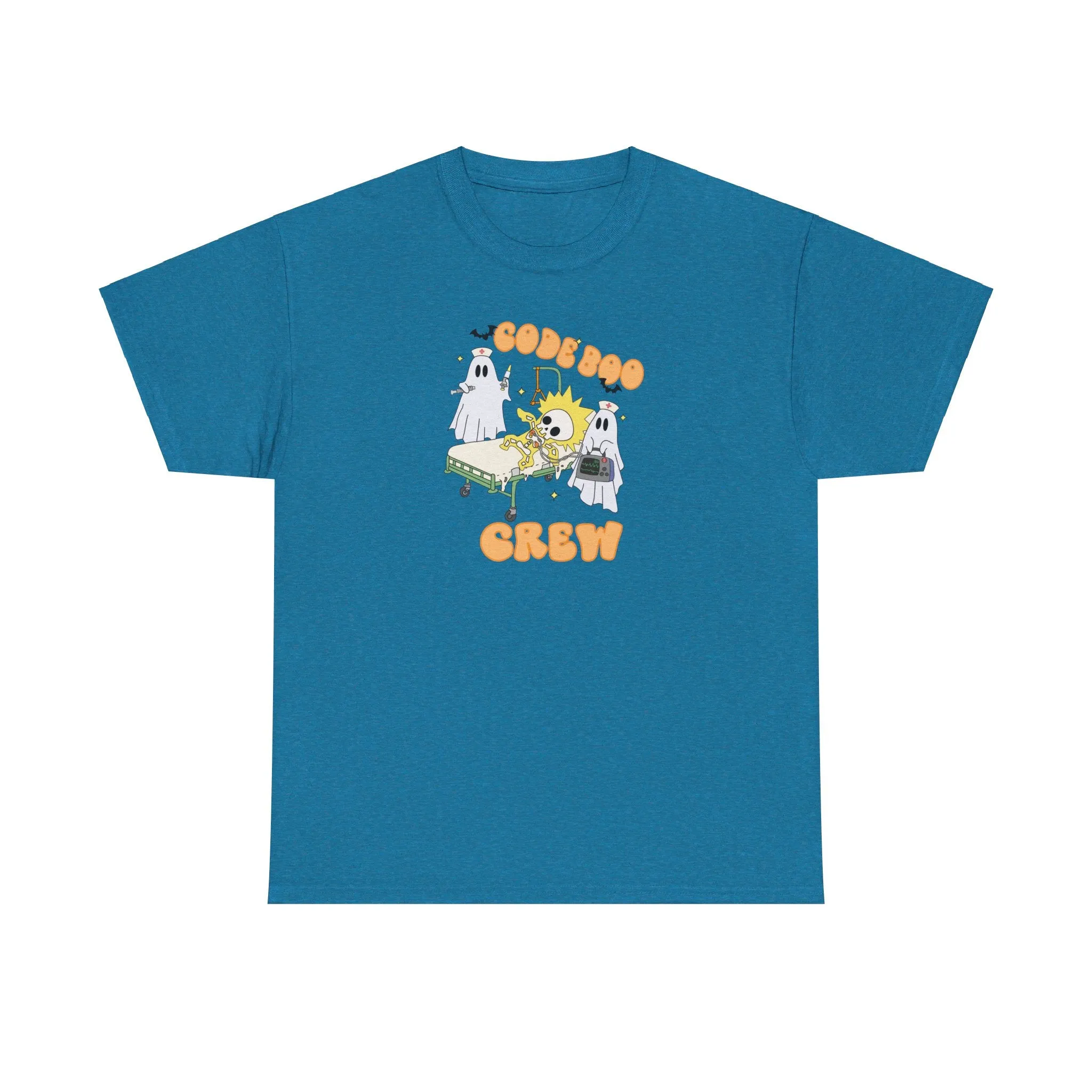 Code Boo Crew, Pediatric Halloween Unisex Heavy Cotton Tee