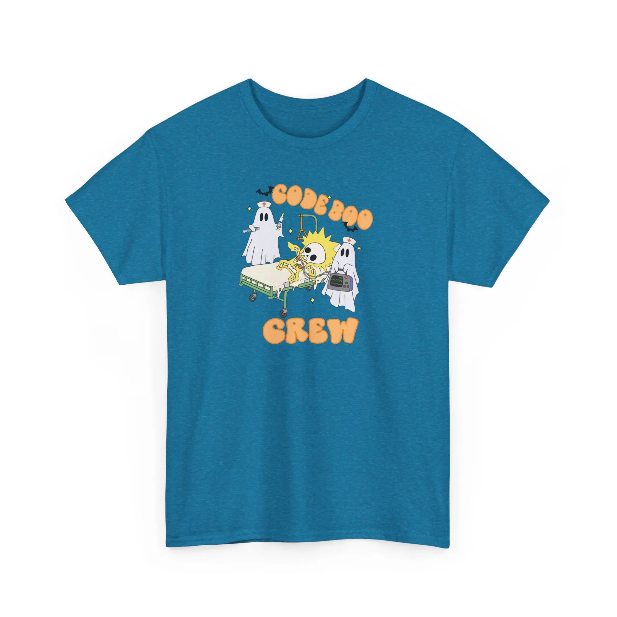 Code Boo Crew, Pediatric Halloween Unisex Heavy Cotton Tee
