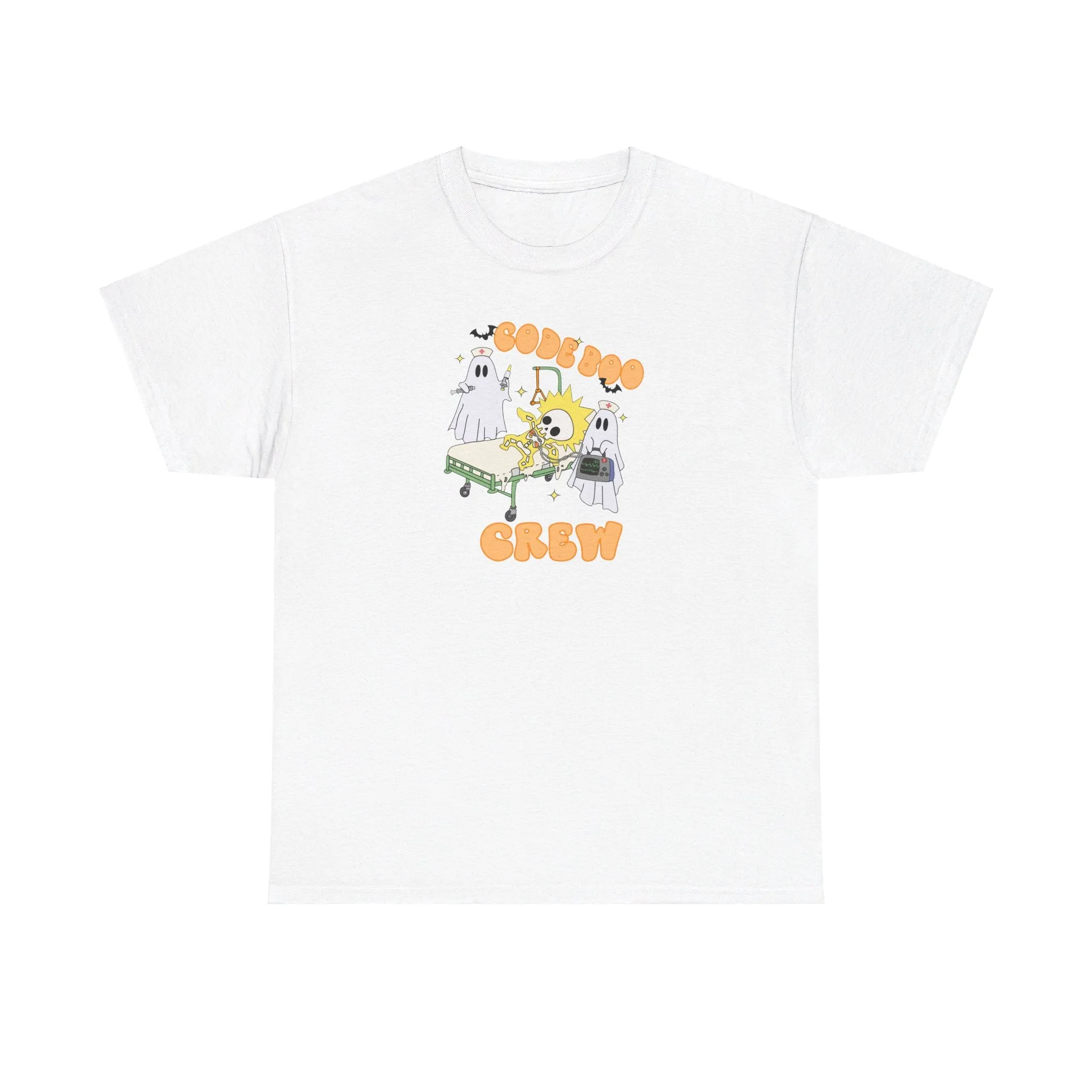 Code Boo Crew, Pediatric Halloween Unisex Heavy Cotton Tee