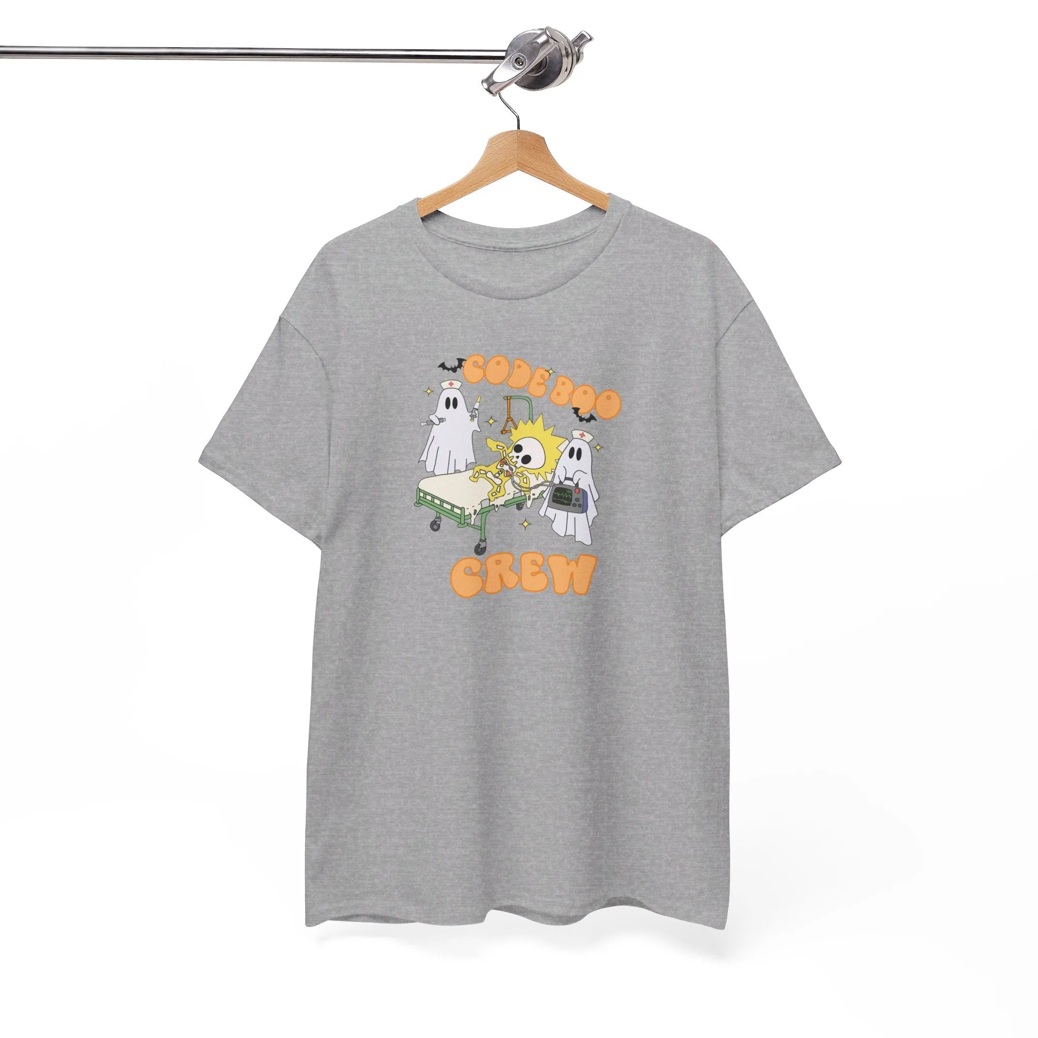 Code Boo Crew, Pediatric Halloween Unisex Heavy Cotton Tee