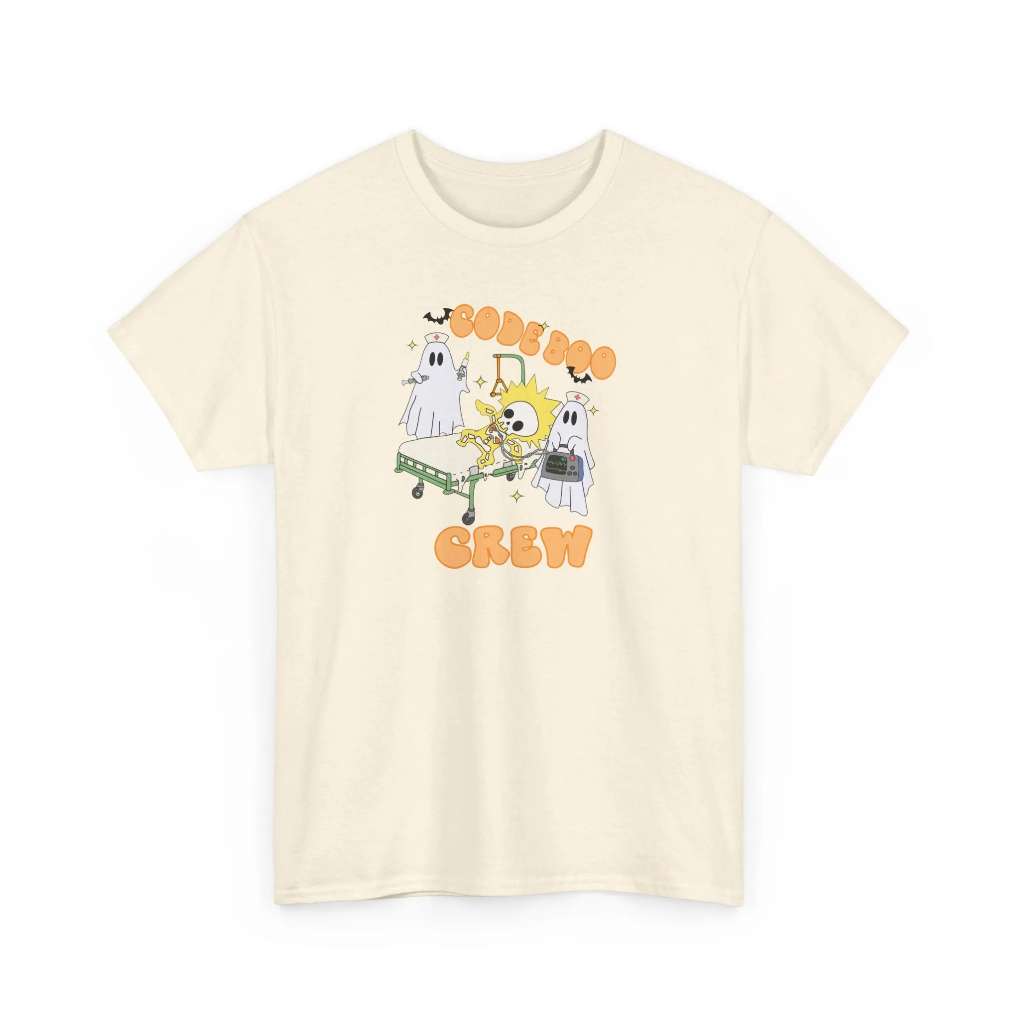 Code Boo Crew, Pediatric Halloween Unisex Heavy Cotton Tee