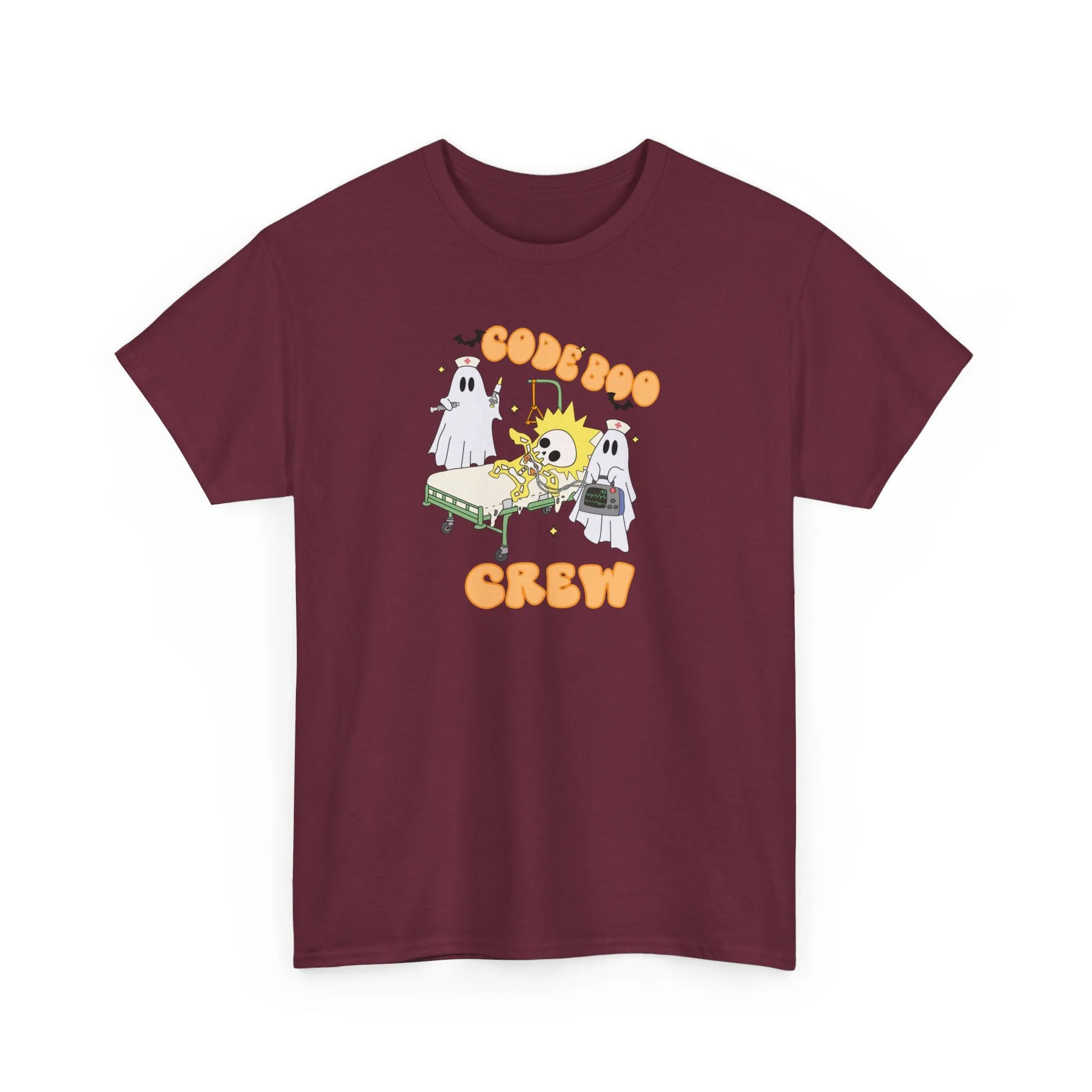 Code Boo Crew, Pediatric Halloween Unisex Heavy Cotton Tee