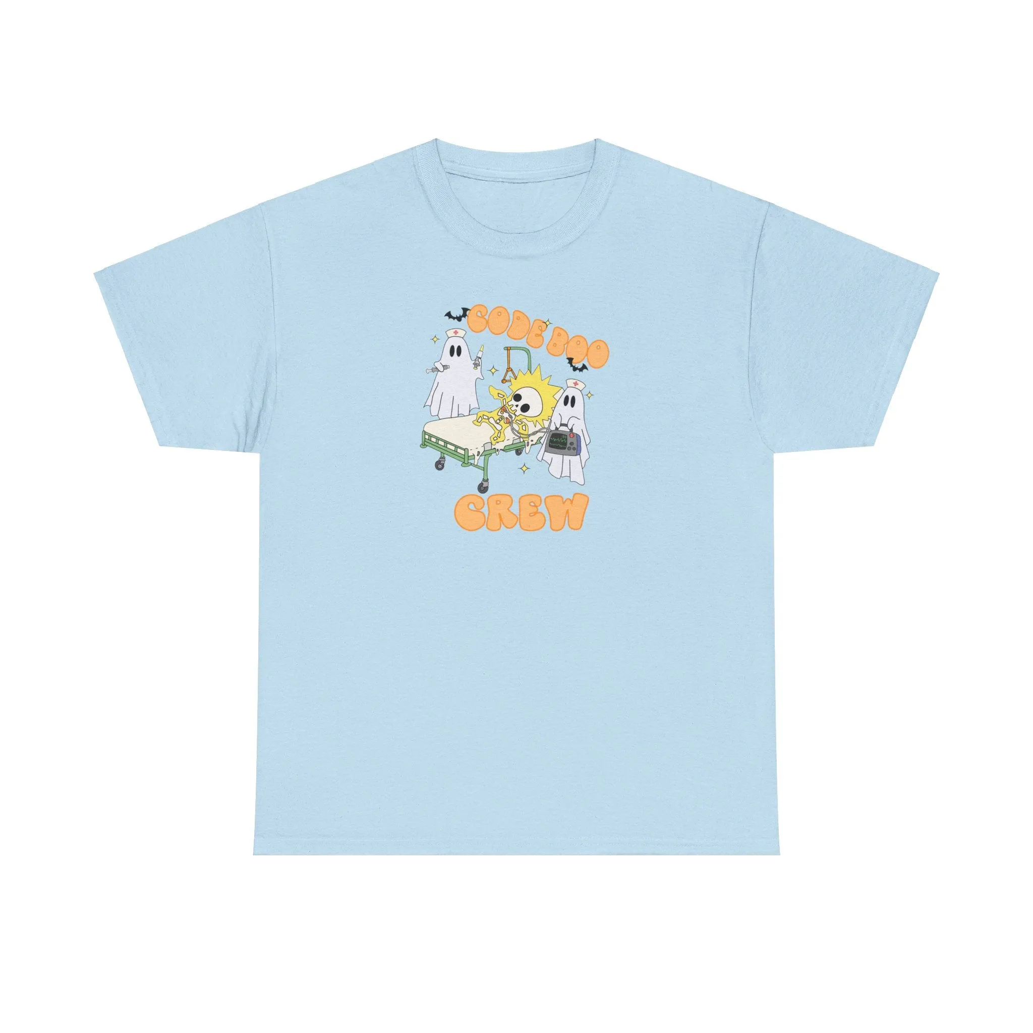 Code Boo Crew, Pediatric Halloween Unisex Heavy Cotton Tee