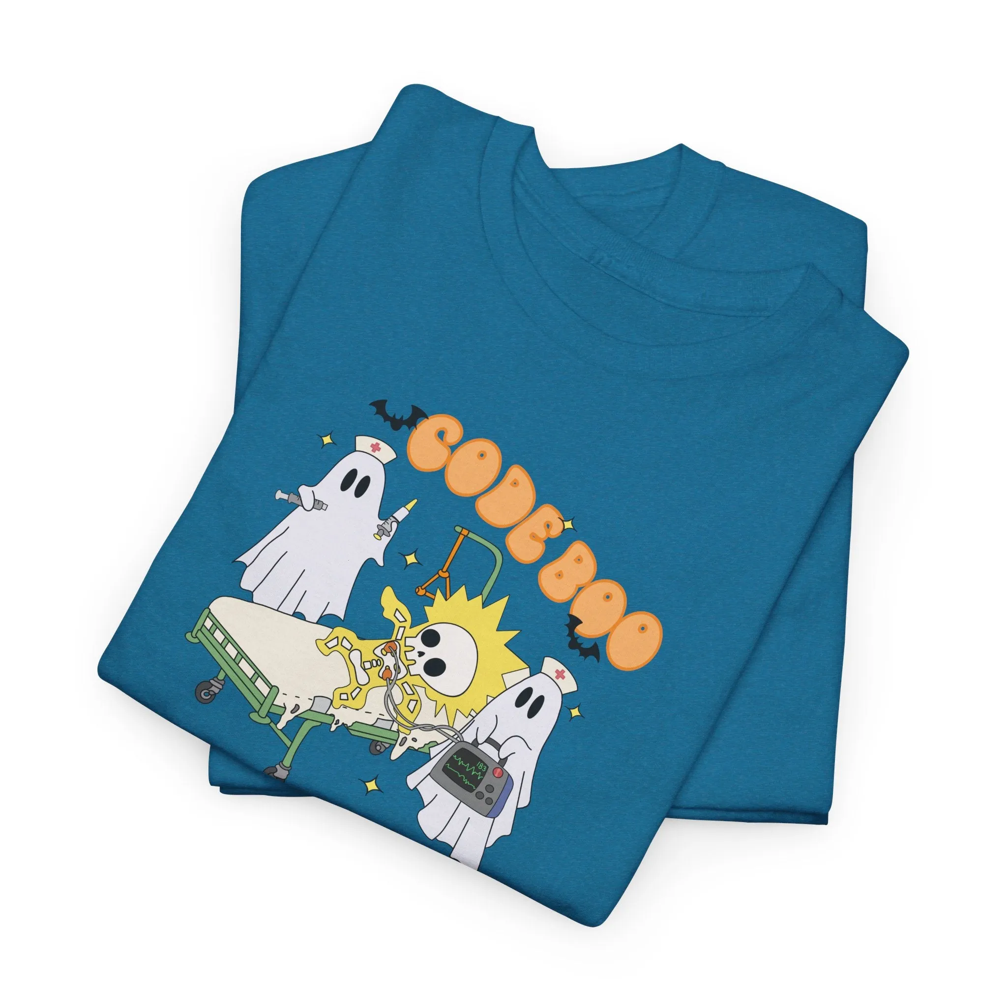 Code Boo Crew, Pediatric Halloween Unisex Heavy Cotton Tee