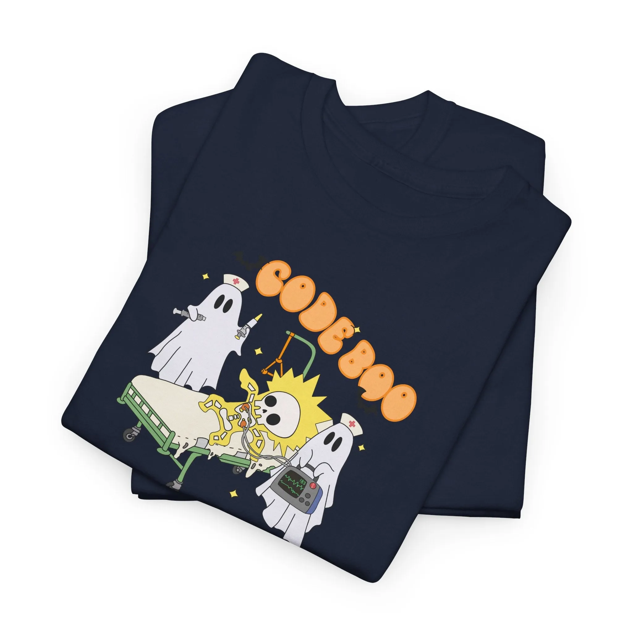 Code Boo Crew, Pediatric Halloween Unisex Heavy Cotton Tee