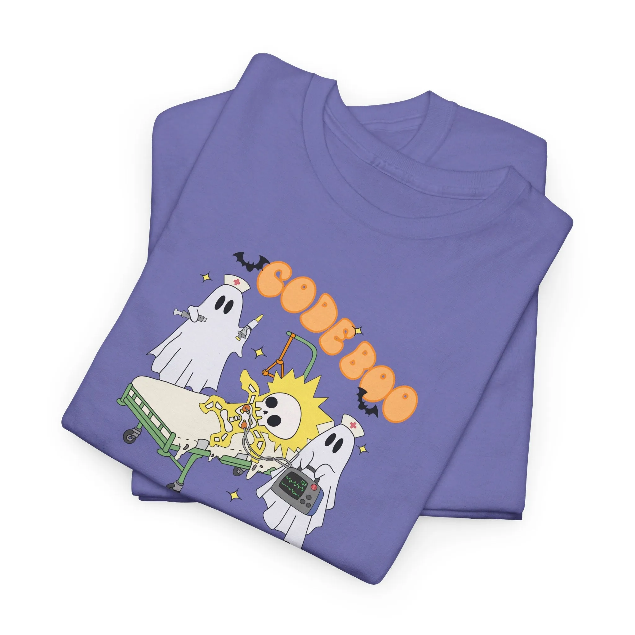 Code Boo Crew, Pediatric Halloween Unisex Heavy Cotton Tee