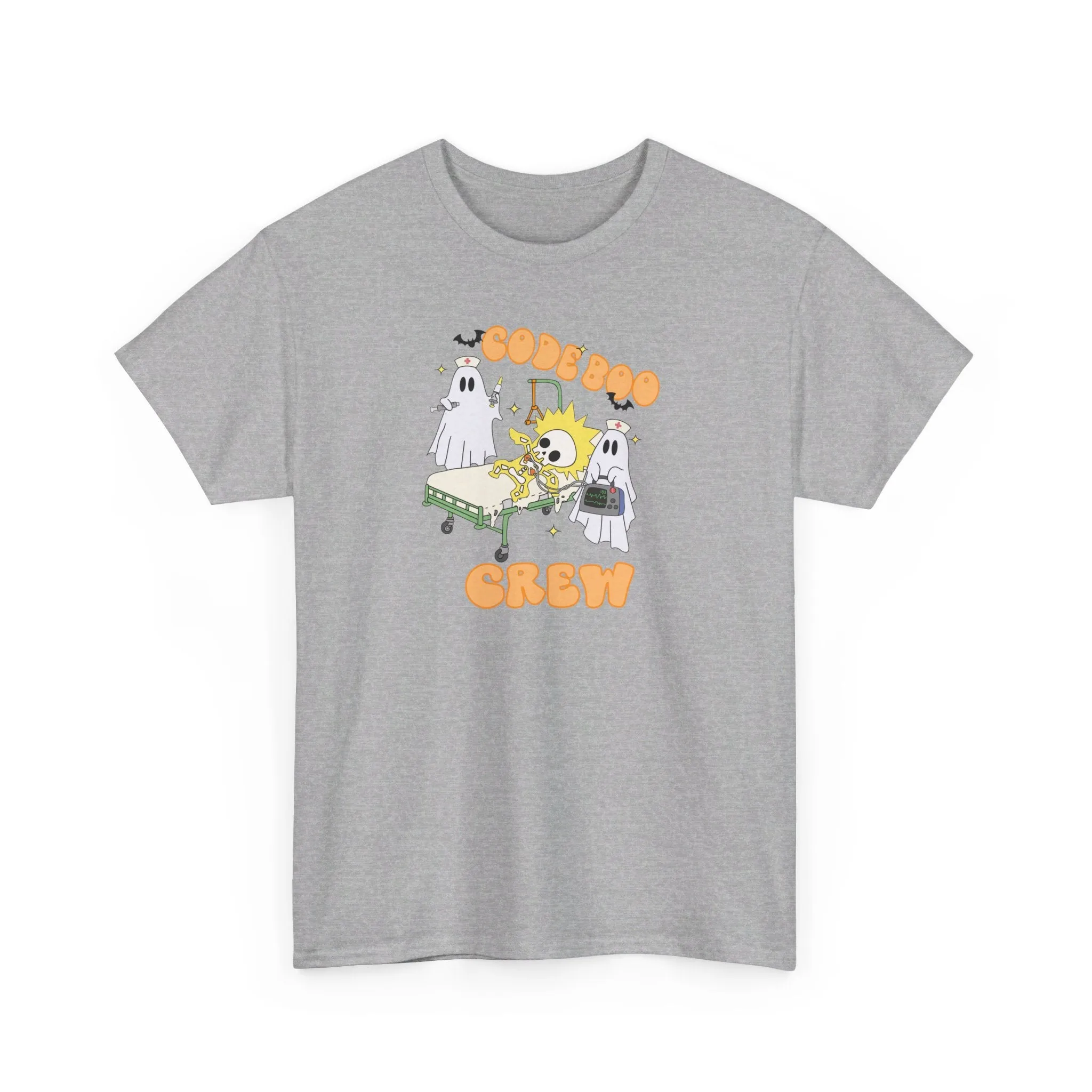 Code Boo Crew, Pediatric Halloween Unisex Heavy Cotton Tee
