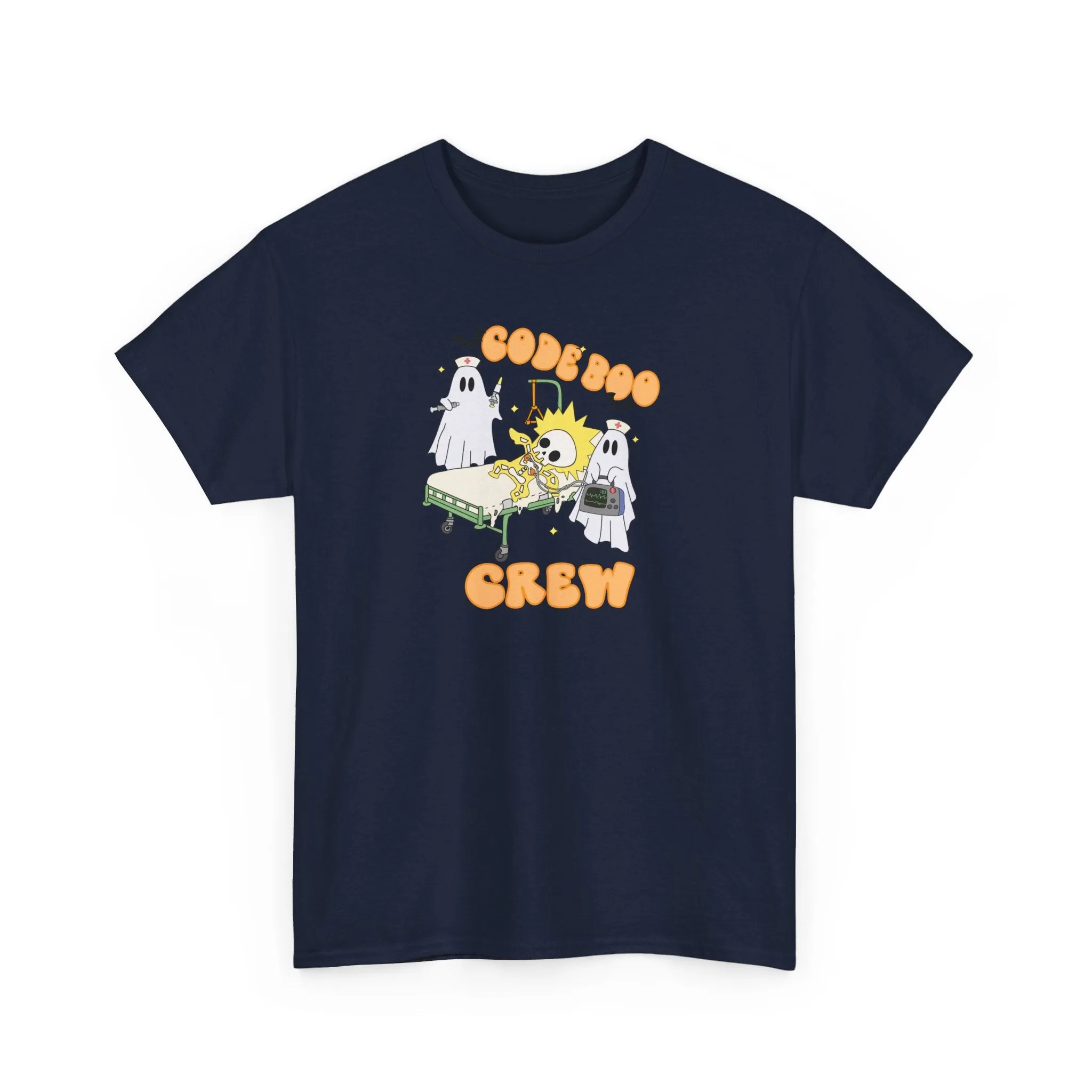 Code Boo Crew, Pediatric Halloween Unisex Heavy Cotton Tee
