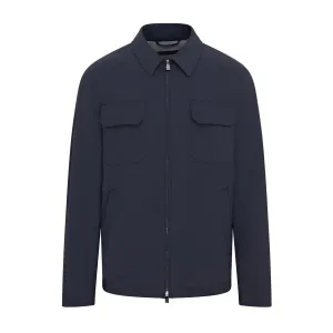 Corneliani Tech Touch Pocket Front Shacket (Navy)