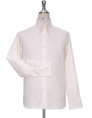 Cream Button Down Collar Shirt