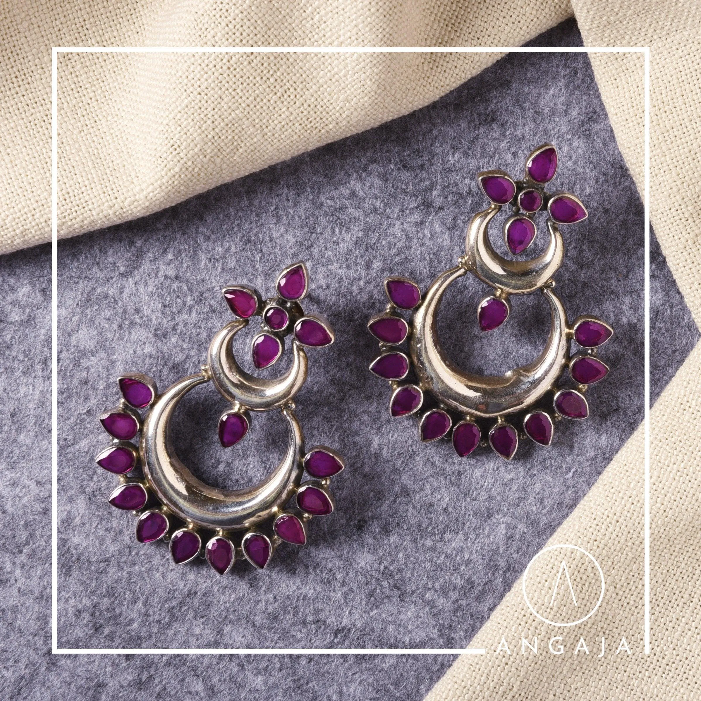Cut Stone Earrings