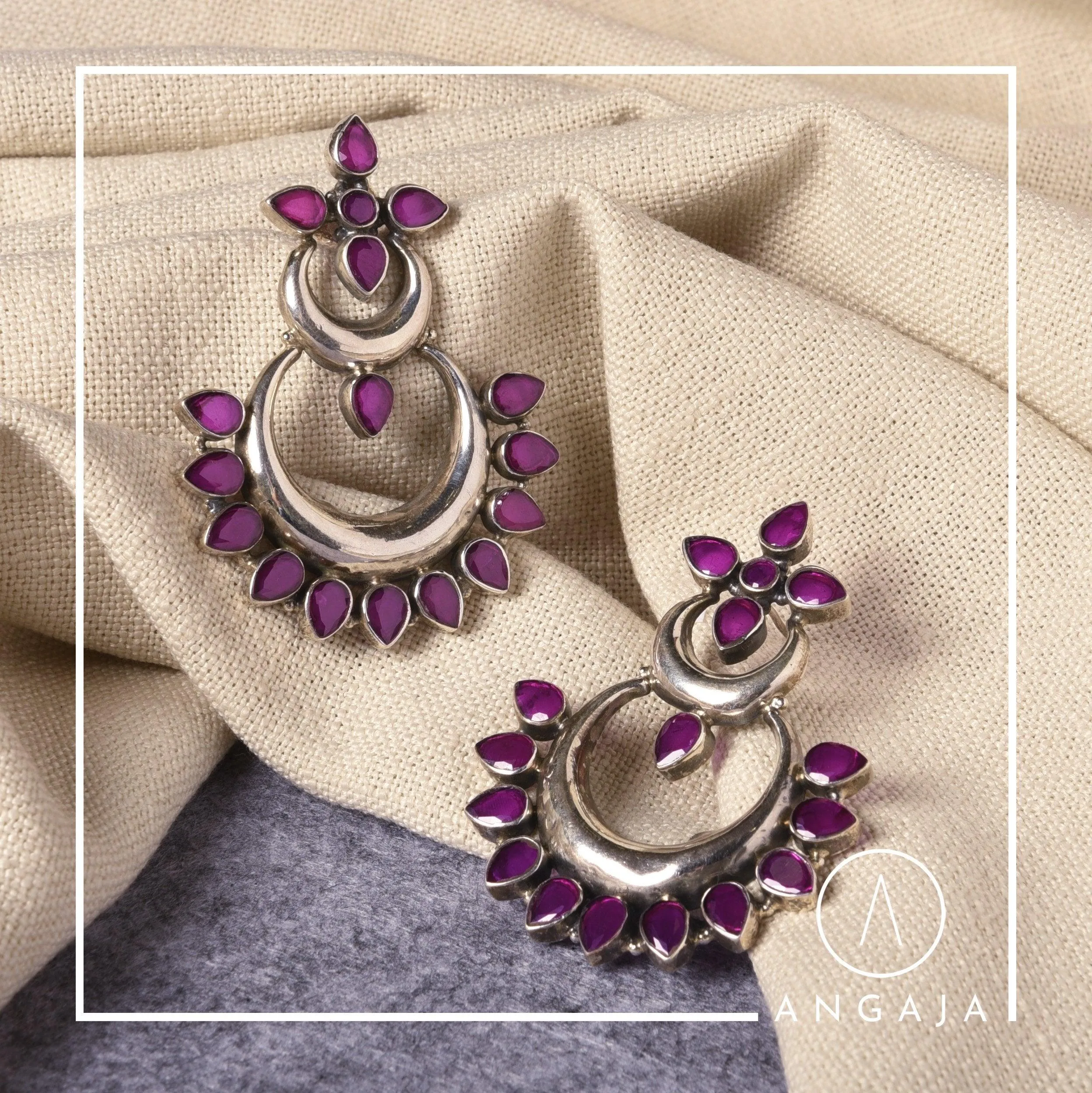 Cut Stone Earrings