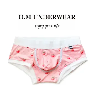 D.M Men's Underwear Low Waist Cartoon Fruit