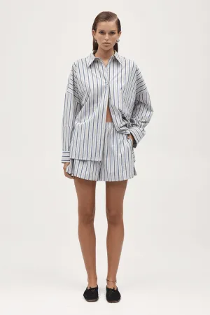EDIE SHIRT CERULEAN STRIPE