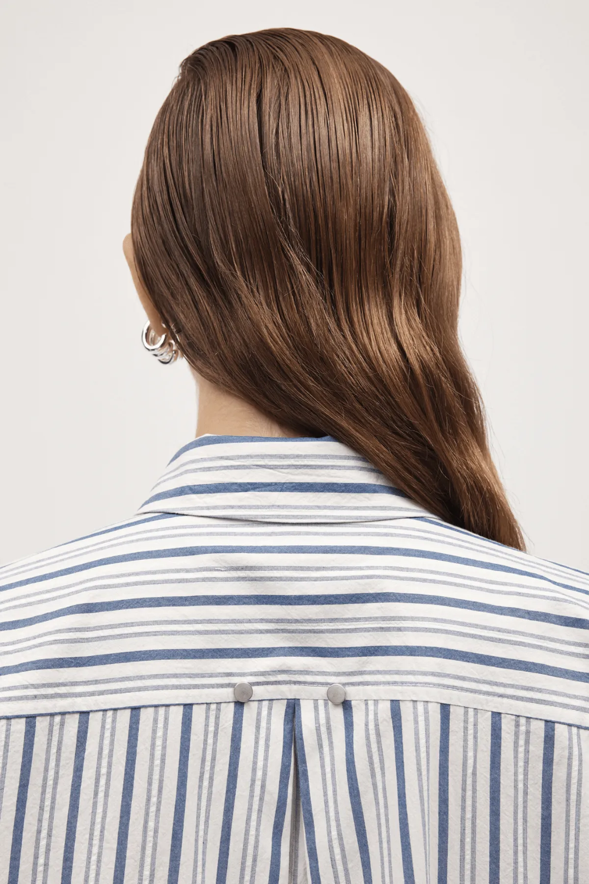 EDIE SHIRT CERULEAN STRIPE