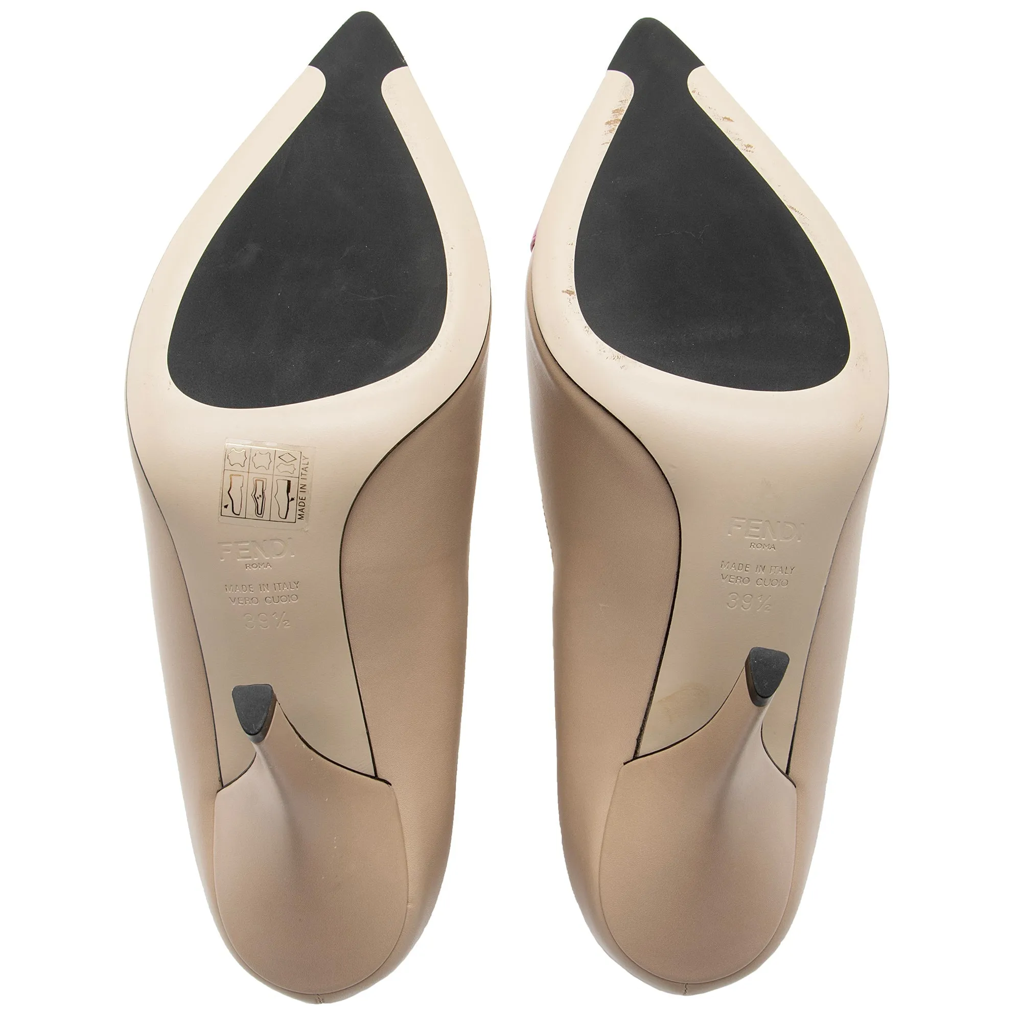 Fendi Calfskin Cap Toe Pumps - Size 9.5 / 39.5 (SHF-0N8d31)