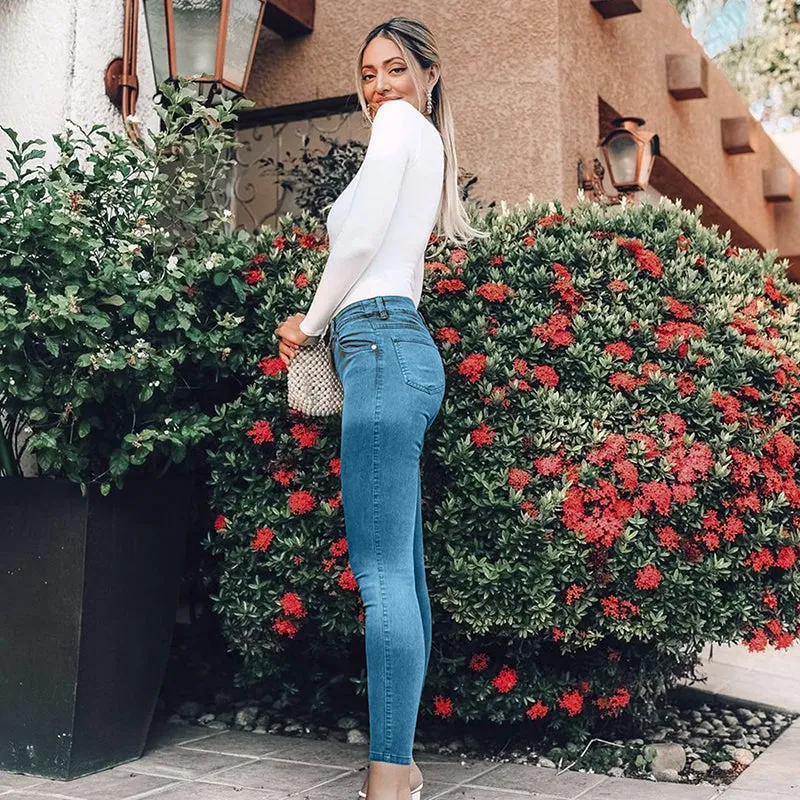 Fullsoft Women Jeggings Leggings High Waisted Denim Jean Slim Pants