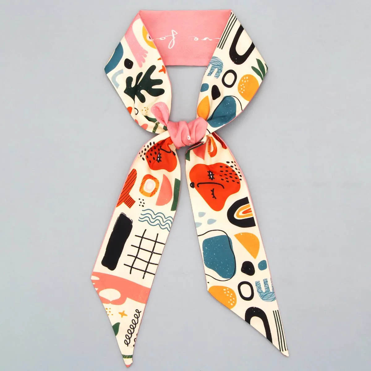 HAIRBAND, HANDBAG AND RIBBON SCARF_CWASC0086