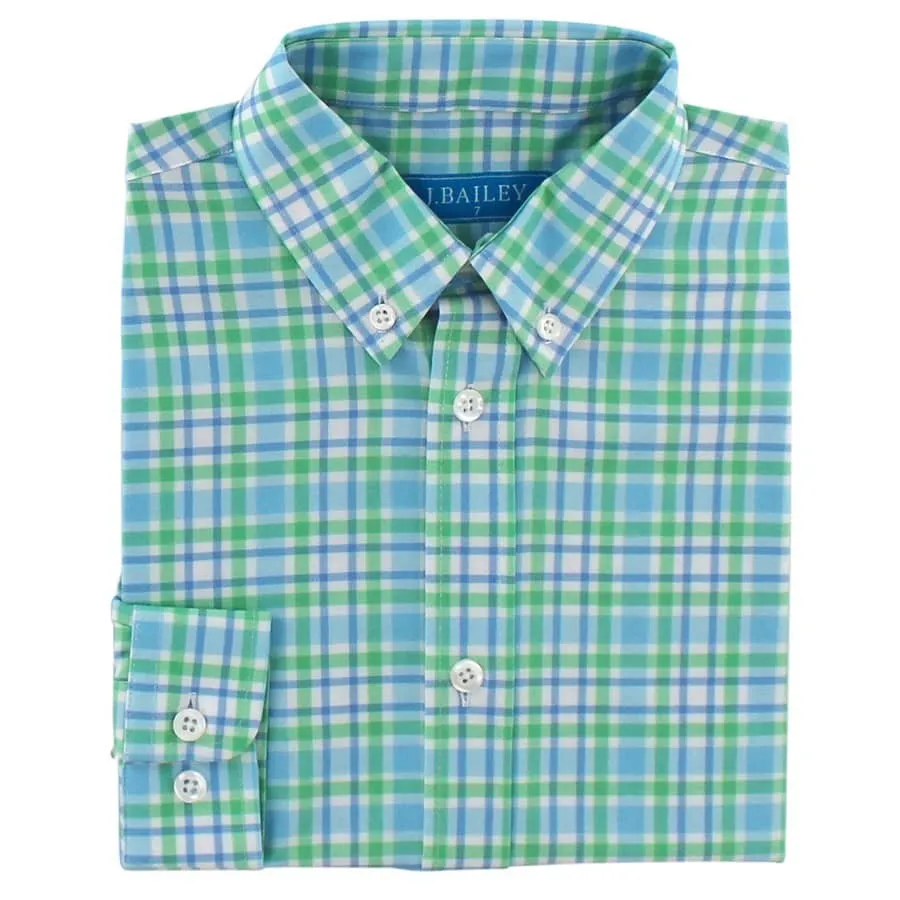 J. Bailey Performance Button Down Shirt Spring/24 1023-Roscoe 5101