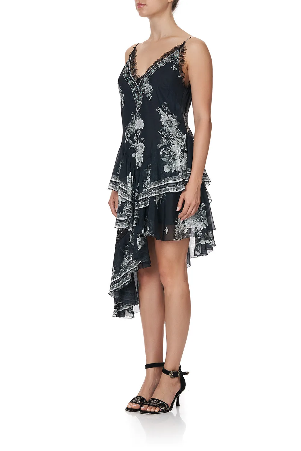 LAYERED ASYMMETRICAL DRESS MOONSHINE BLOOM