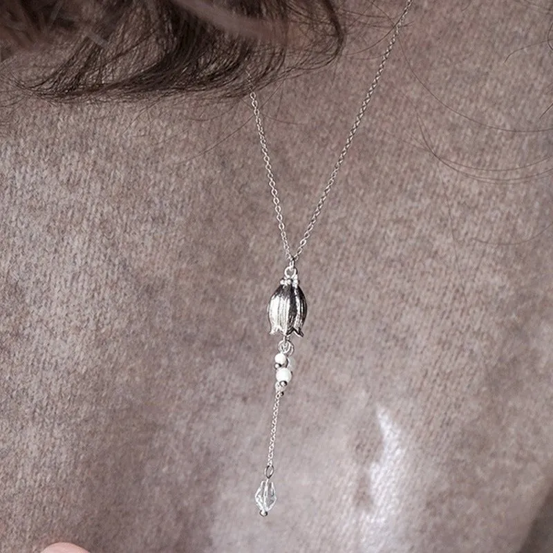 Lily of the Valley Necklace in Silver